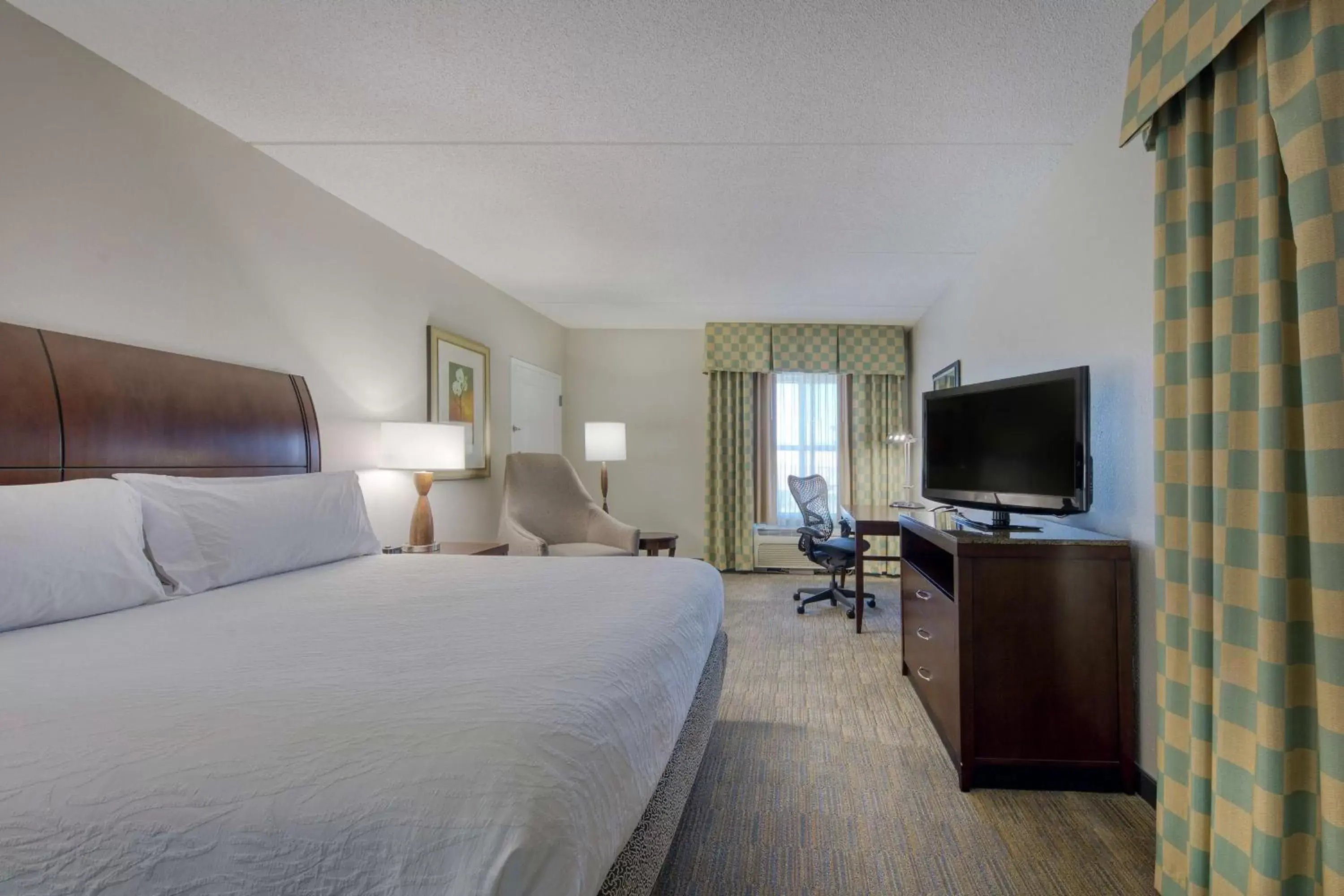 Bedroom, TV/Entertainment Center in Hilton Garden Inn Durham Southpoint