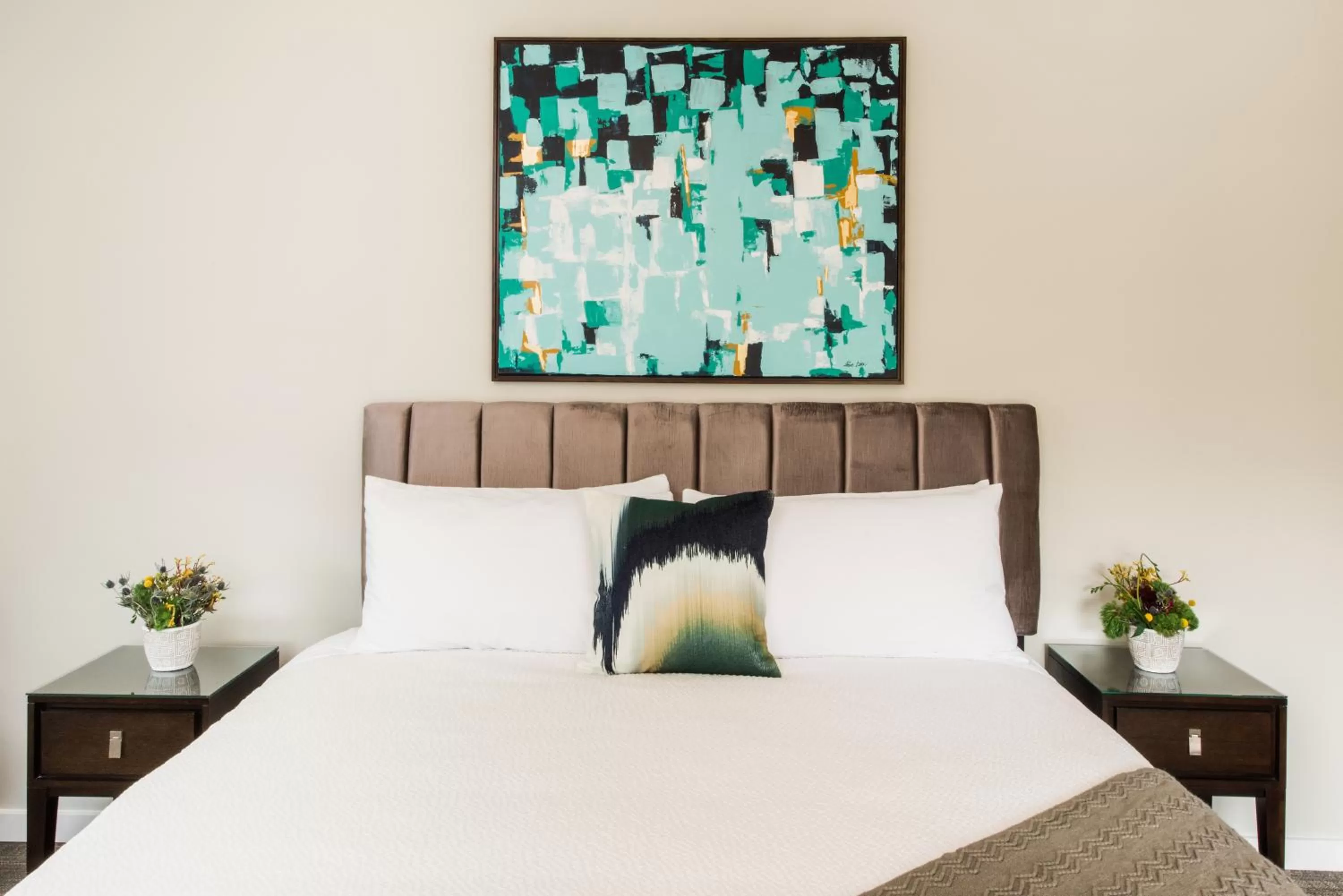 Decorative detail, Bed in Olea Hotel