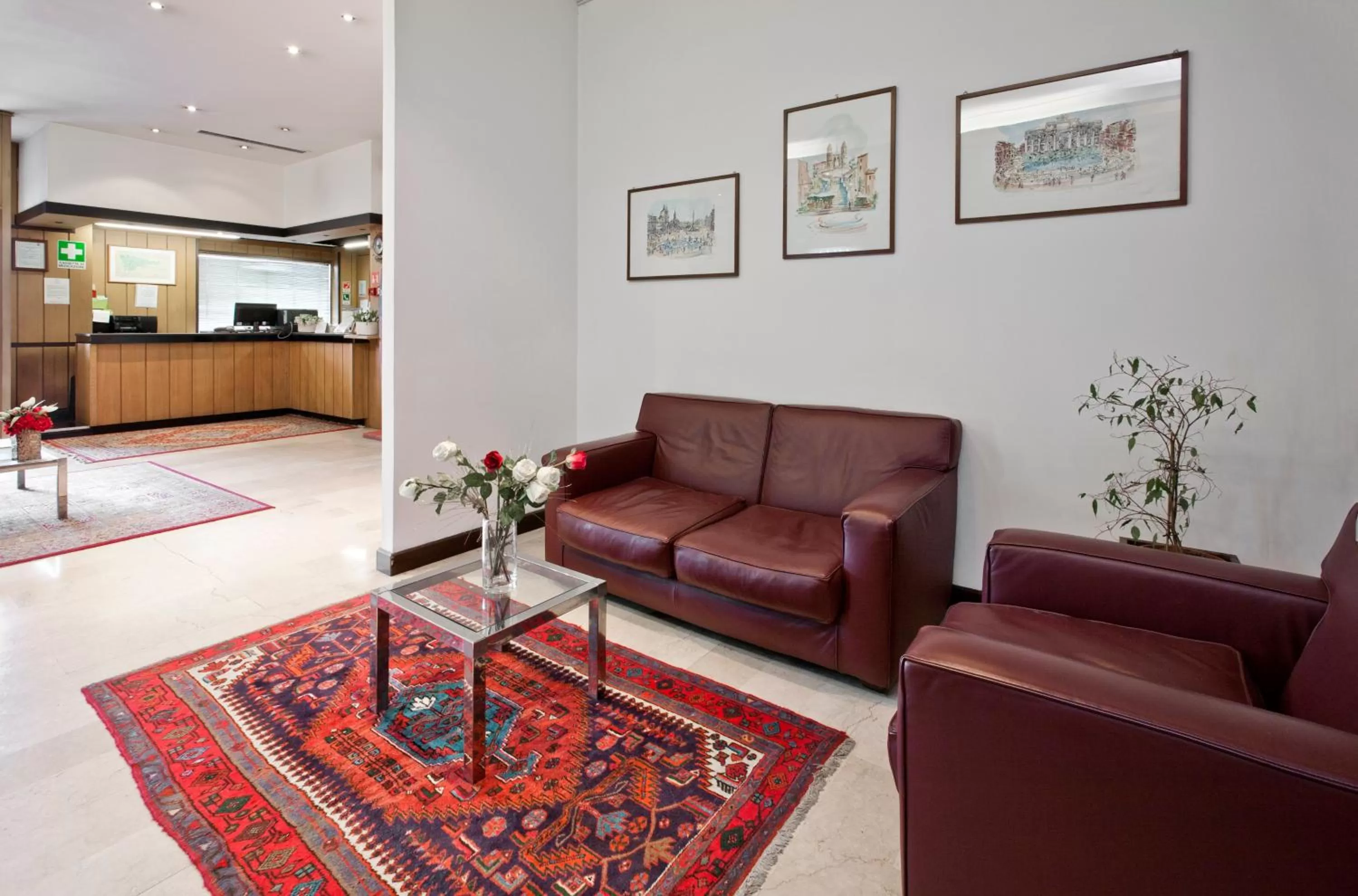 Lobby or reception in Hotel Fortuna