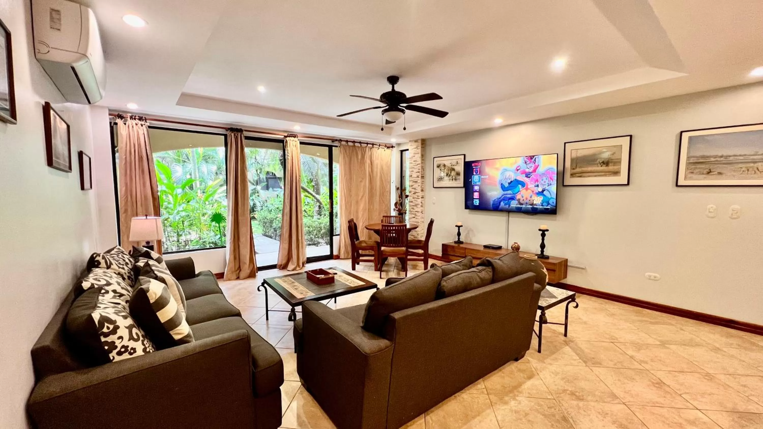 Living room in Monte Carlo Luxury Condominiums