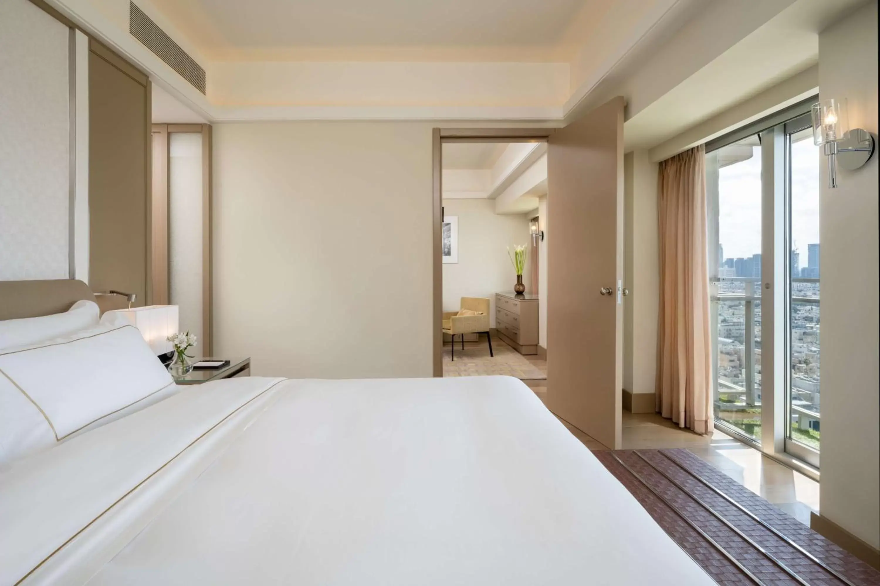 Bed in The Vista At Hilton Tel Aviv