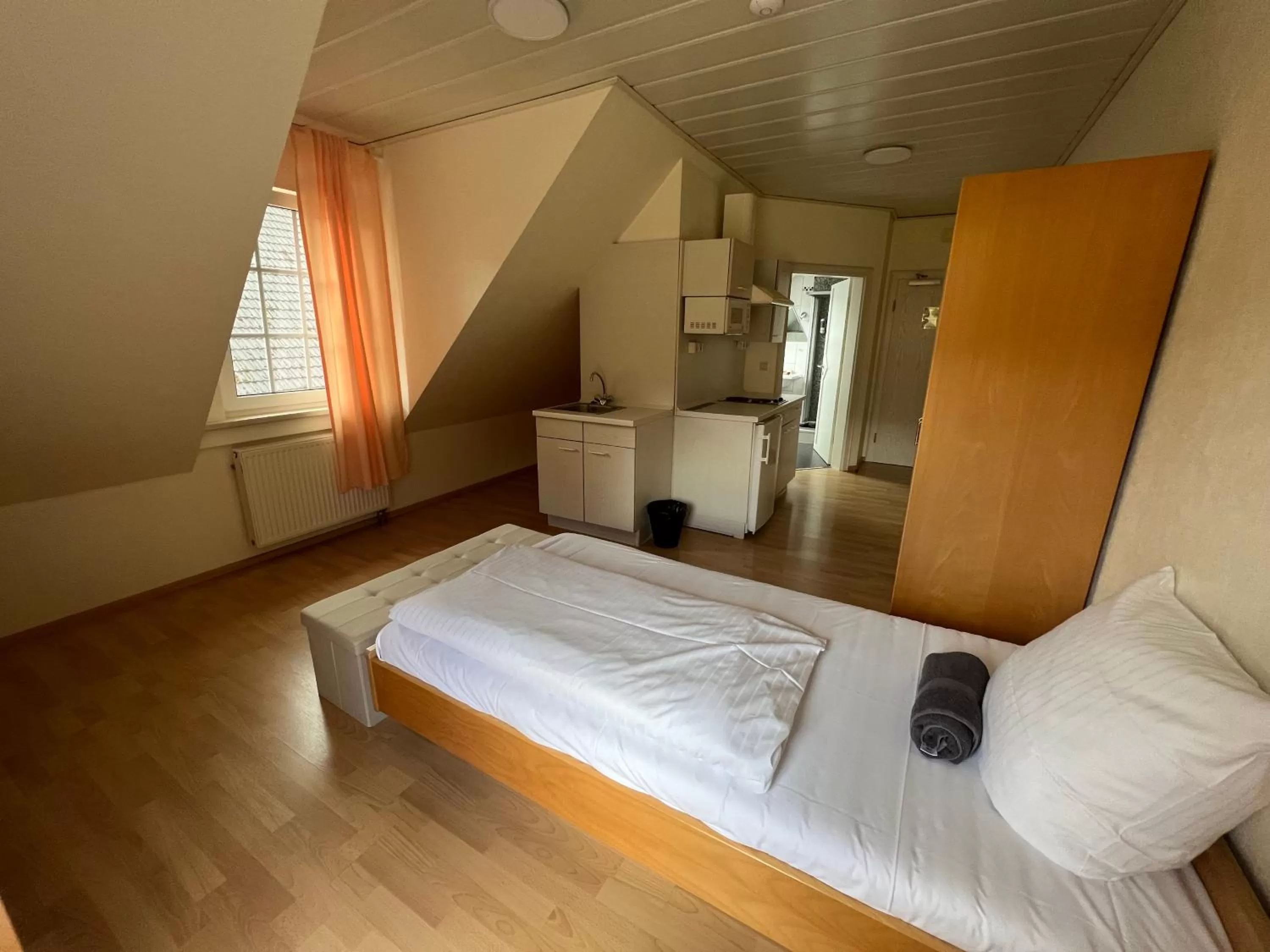 Bed in Hotel Rehkitz