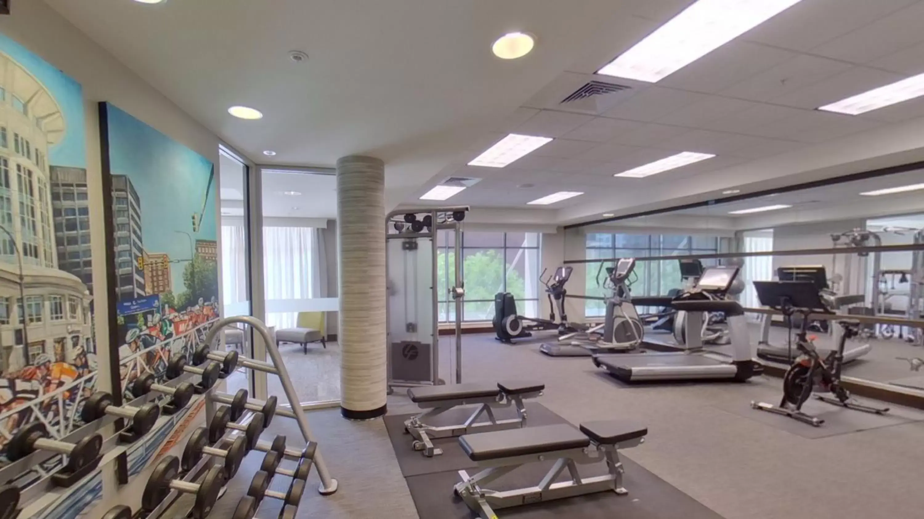 Fitness centre/facilities, Fitness Center/Facilities in Courtyard by Marriott Greenville Downtown