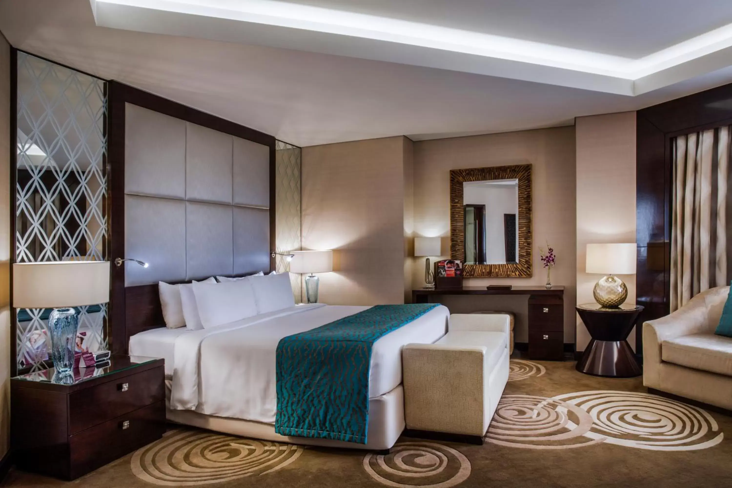Bed in Crowne Plaza Dubai Deira, an IHG Hotel