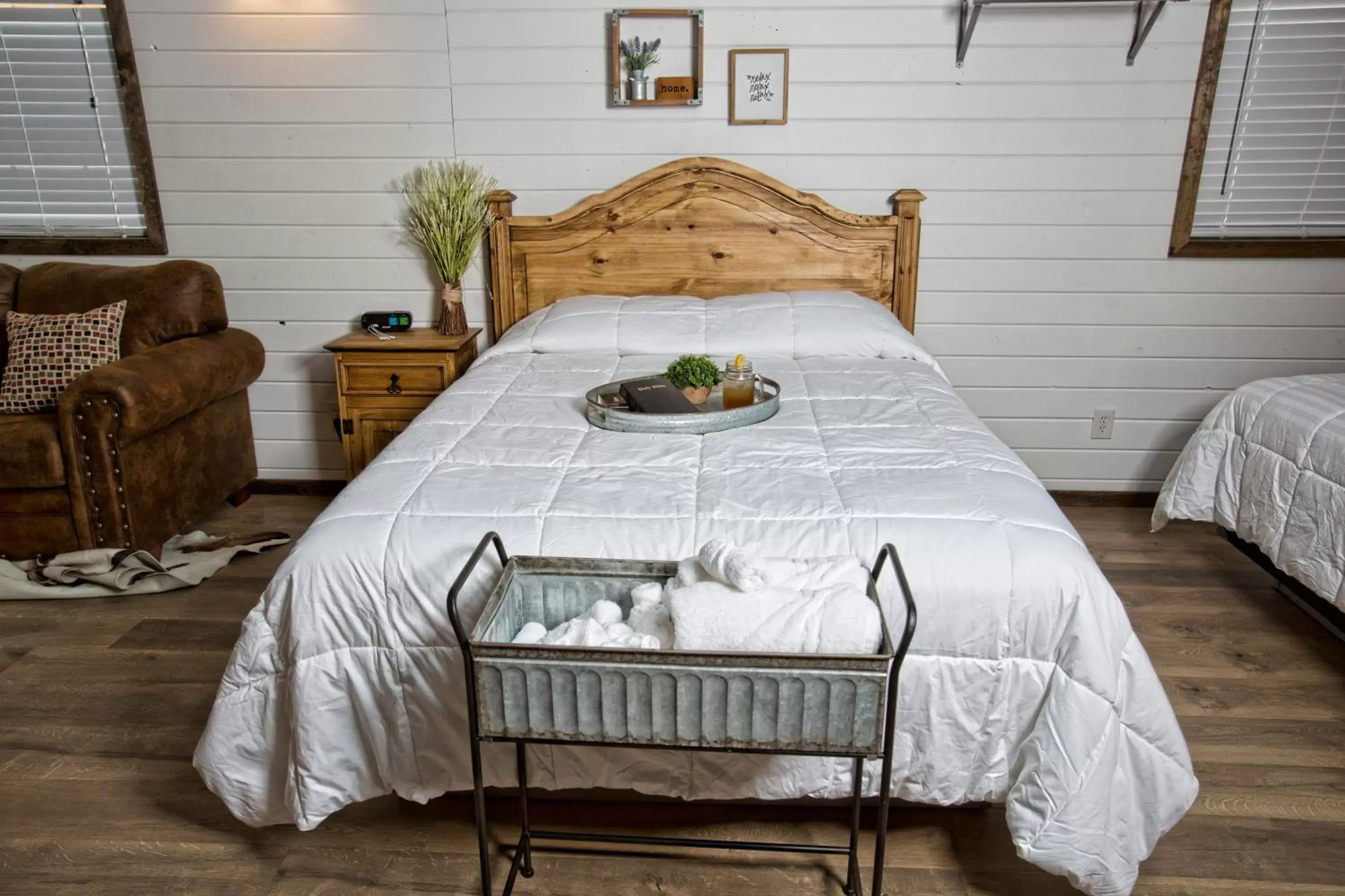 Bed in Stateline Cabin