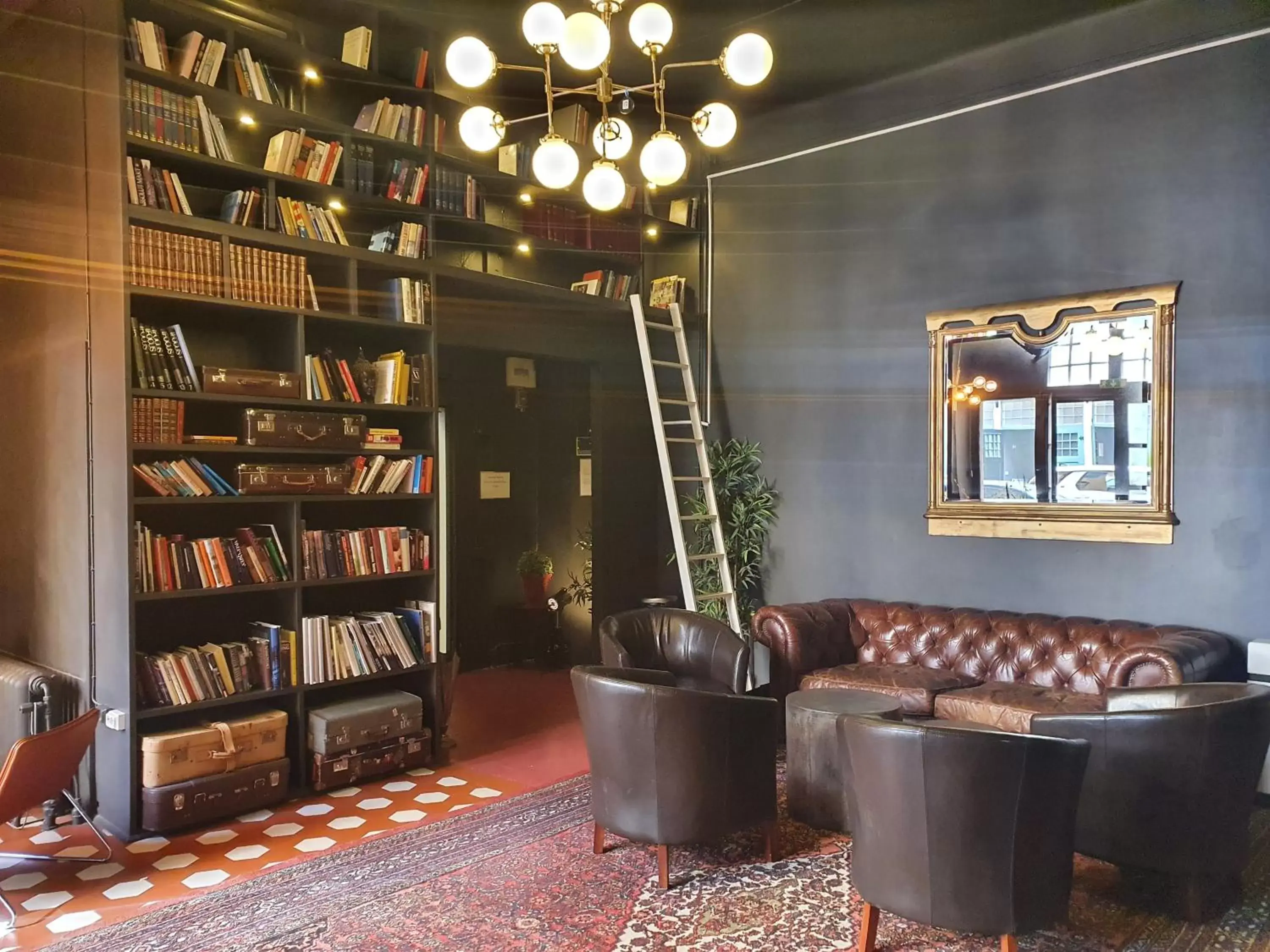 Library in Unique Hotel