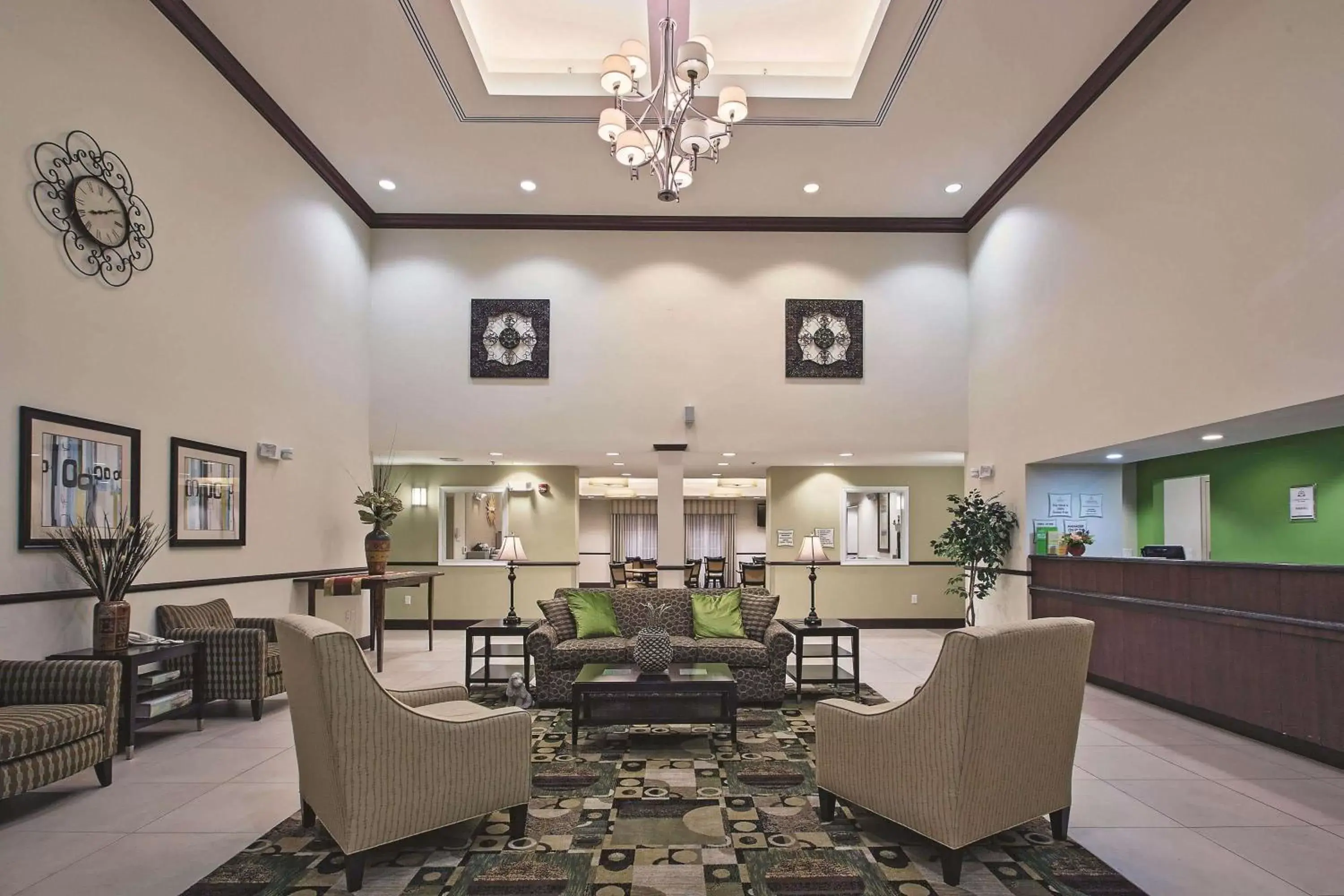 Lobby or reception, Restaurant/Places to Eat in La Quinta by Wyndham Lancaster