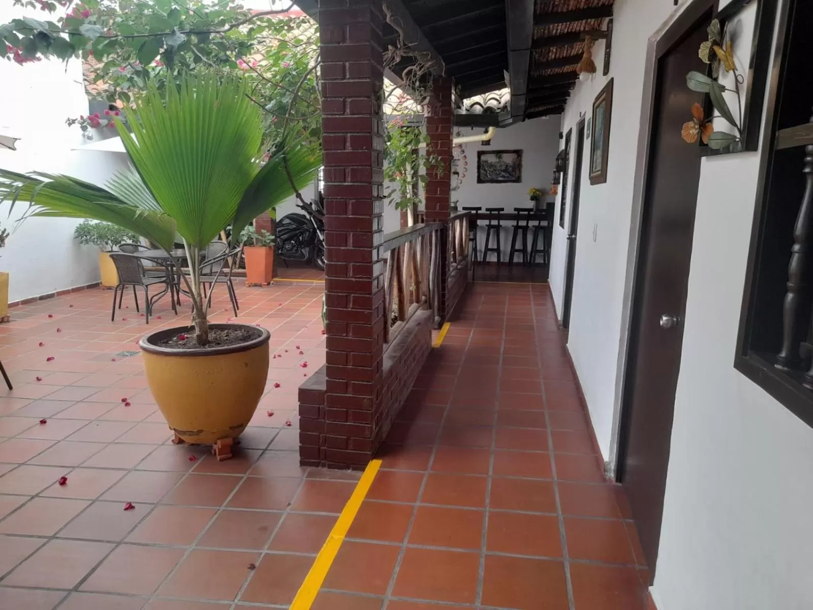 Patio in Hotel Colonial San Felipe