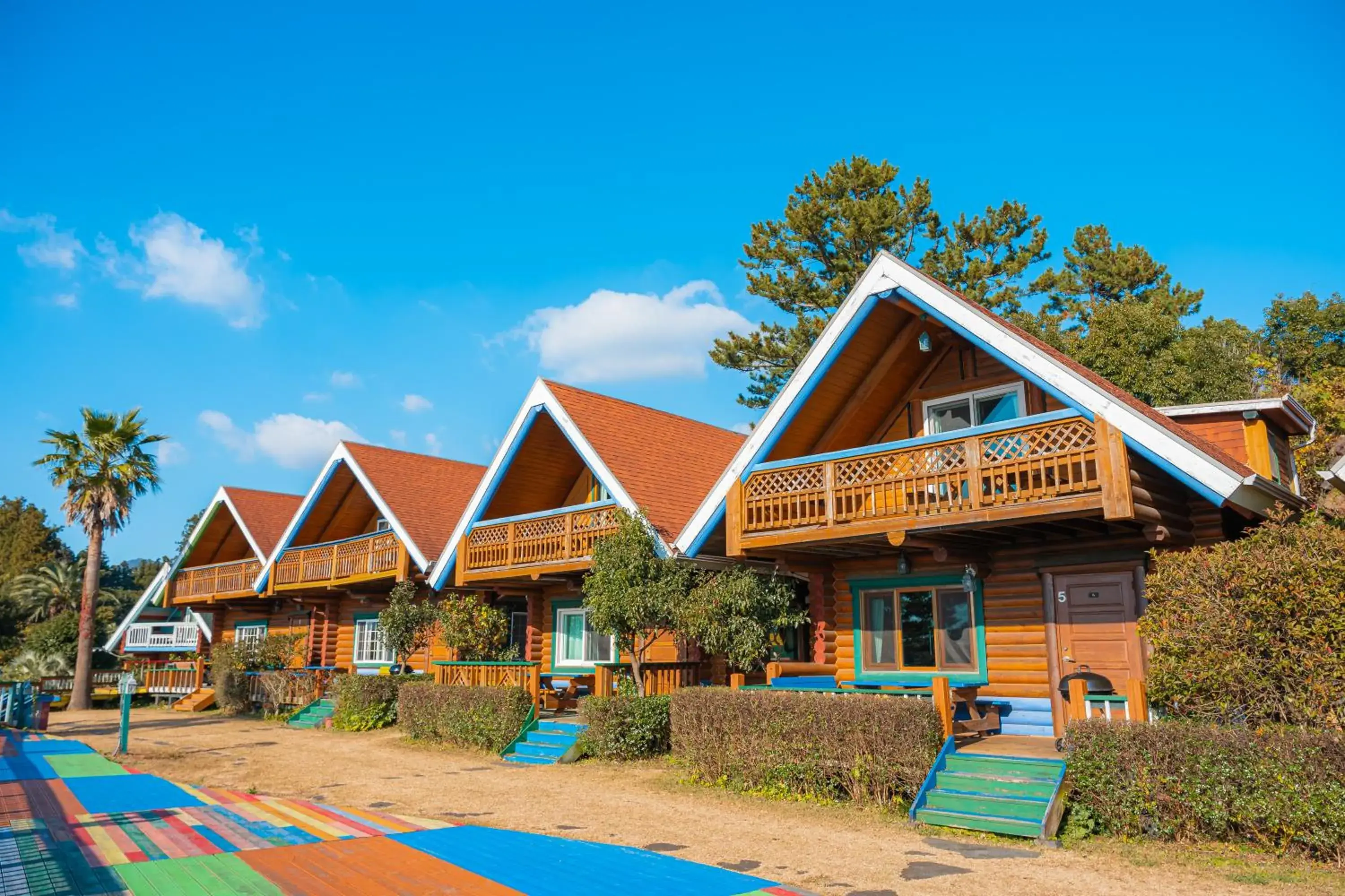 Property building in Jungmun Log Pension & Resort Property building in Jungmun Log Pension & Resort