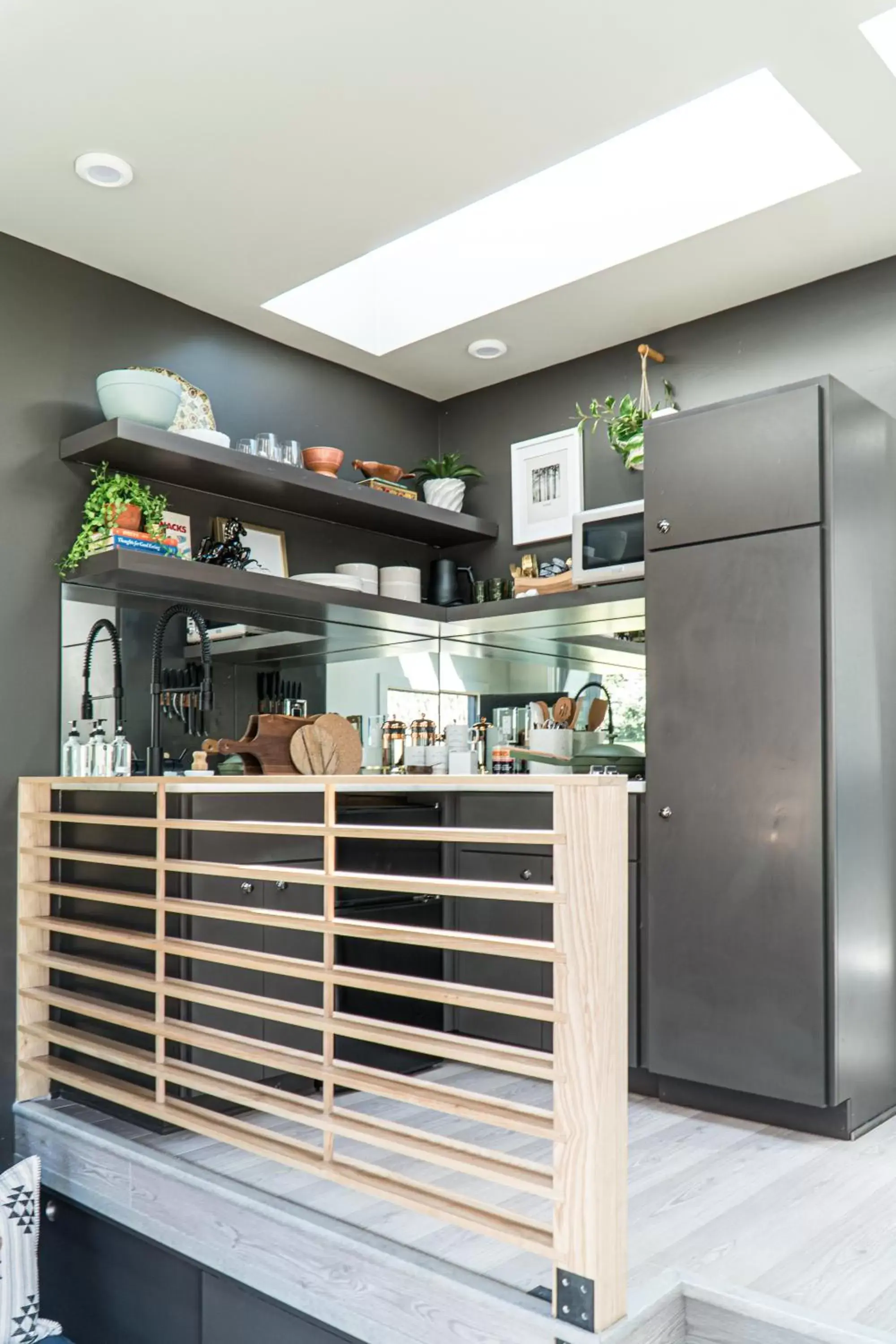 Kitchen or kitchenette in Ironwood Grove, Tiny House Hotel