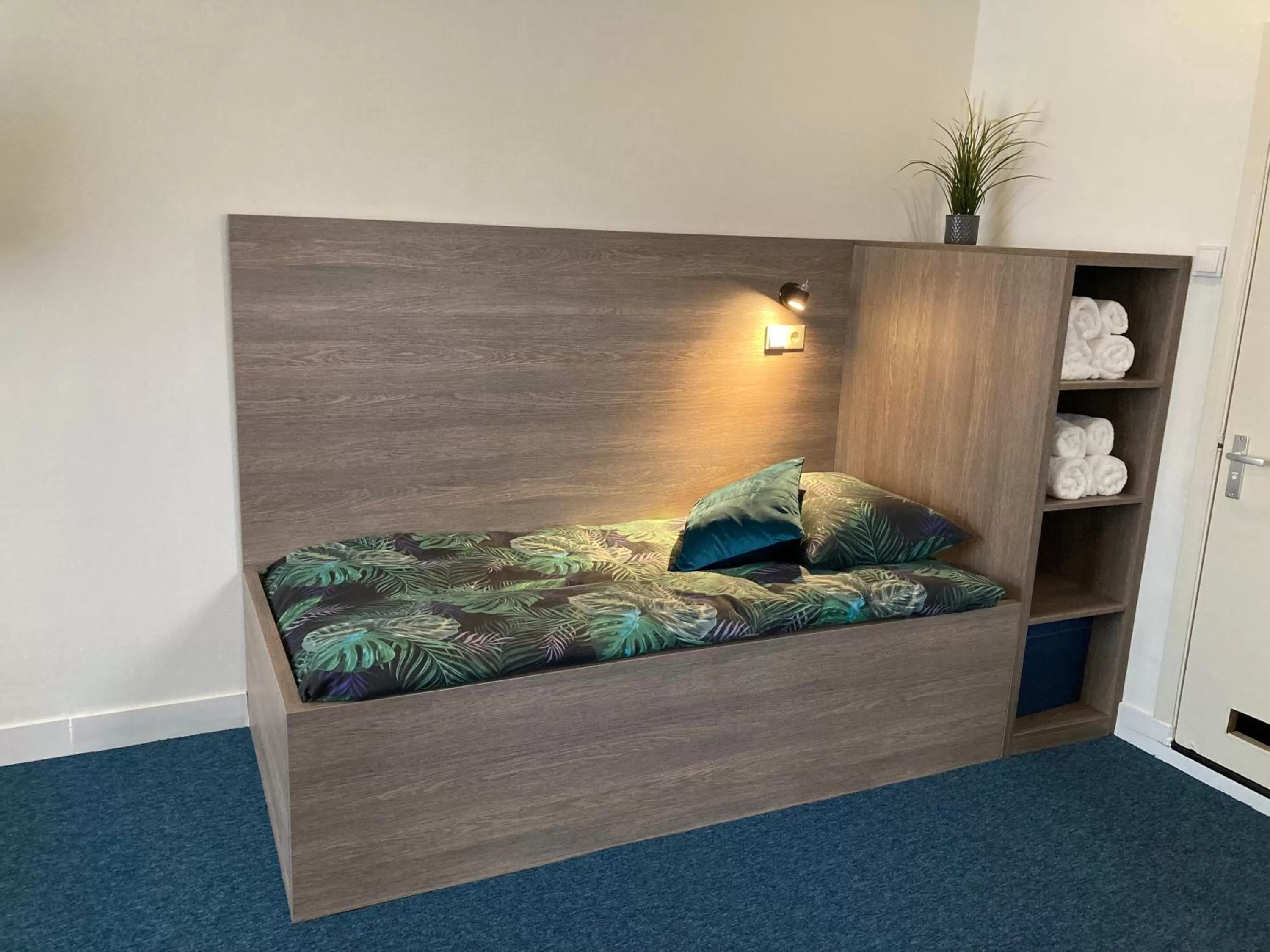 Bed in Hotel Poseidon