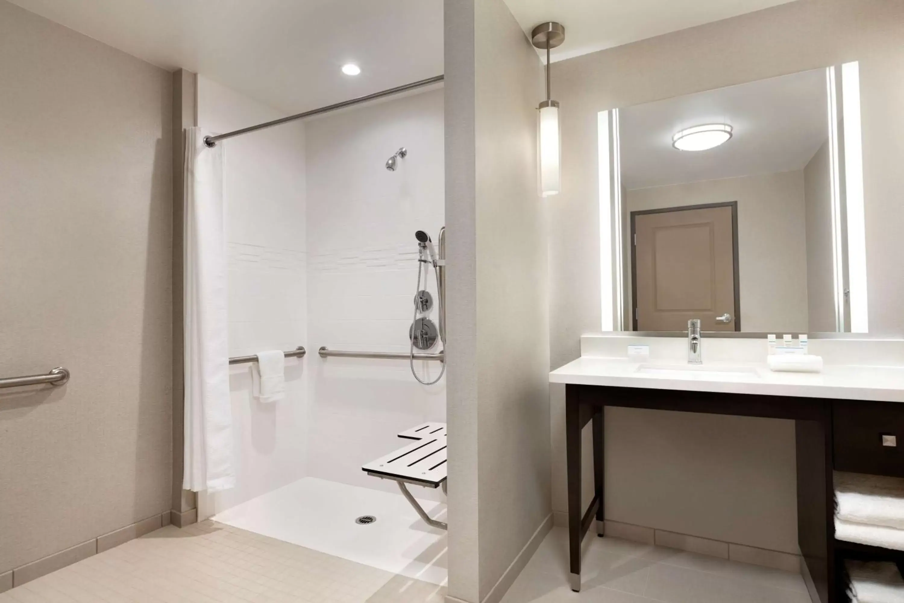 Bathroom in Homewood Suites By Hilton Irvine John Wayne Airport Bathroom in Homewood Suites By Hilton Irvine John Wayne Airport