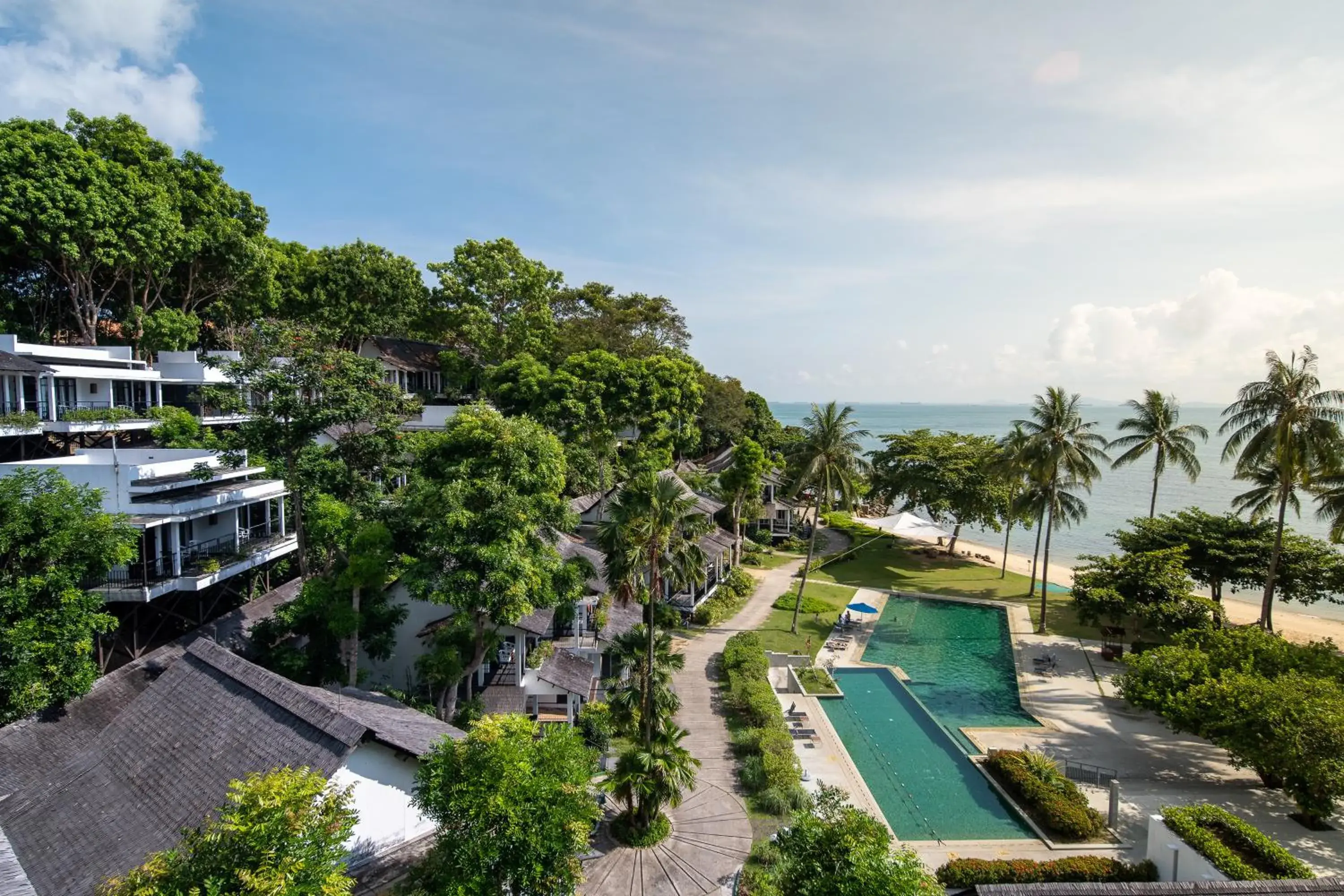 Swimming pool, Bird's-eye View in Turi Beach Resort