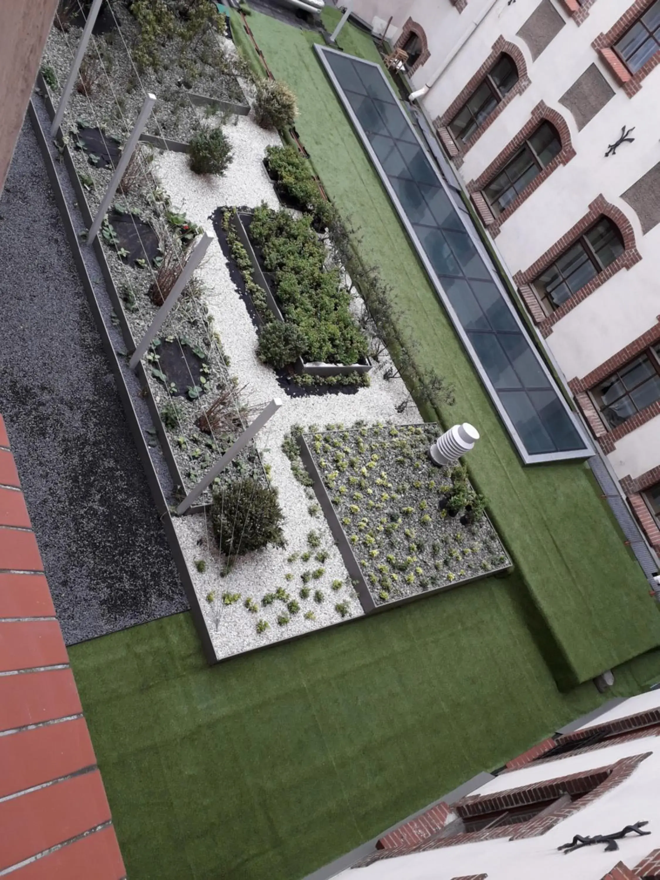 Inner courtyard view in Academus - Cafe/Pub & Guest House