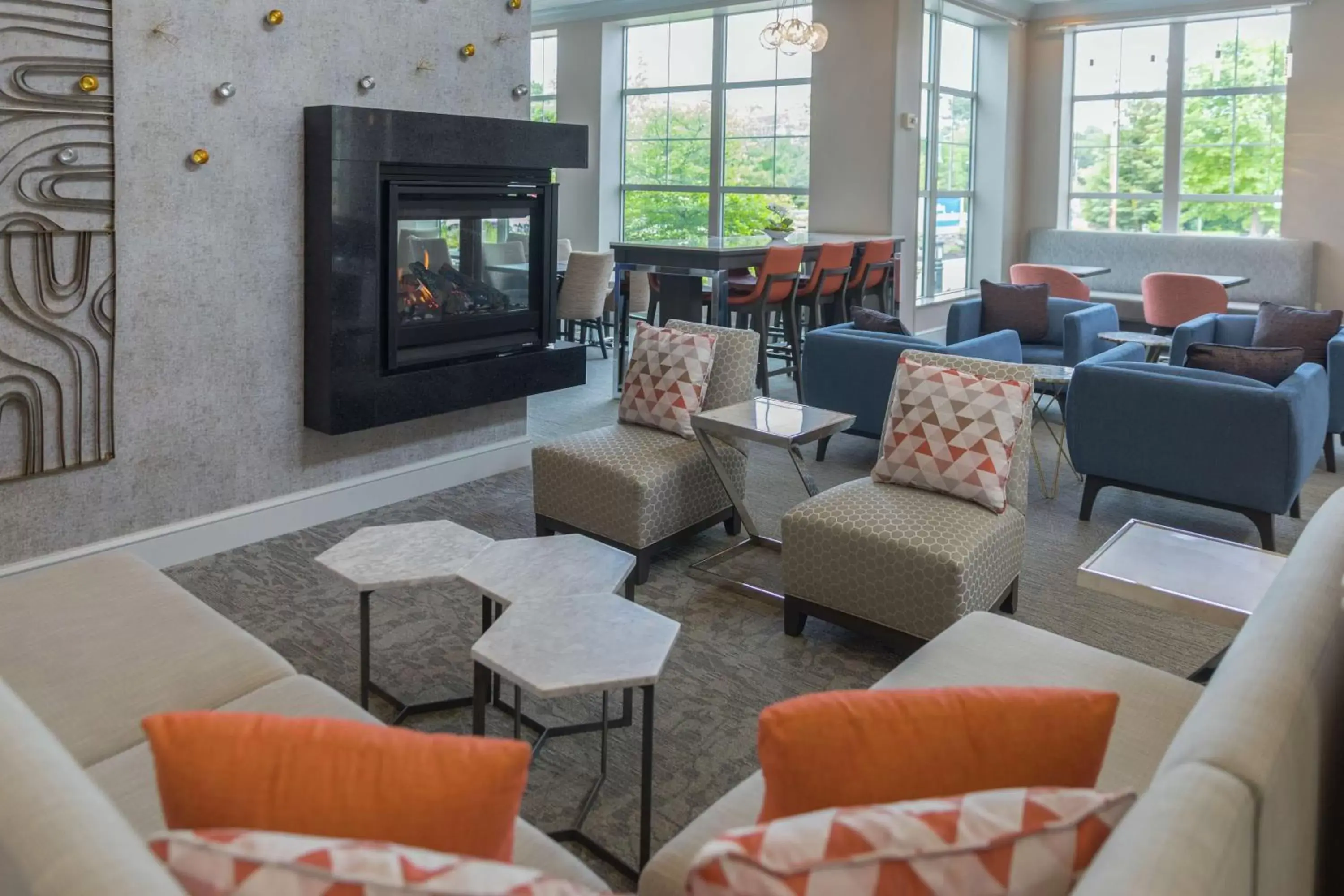 Lobby or reception, Seating Area in Hilton Garden Inn Freeport Downtown