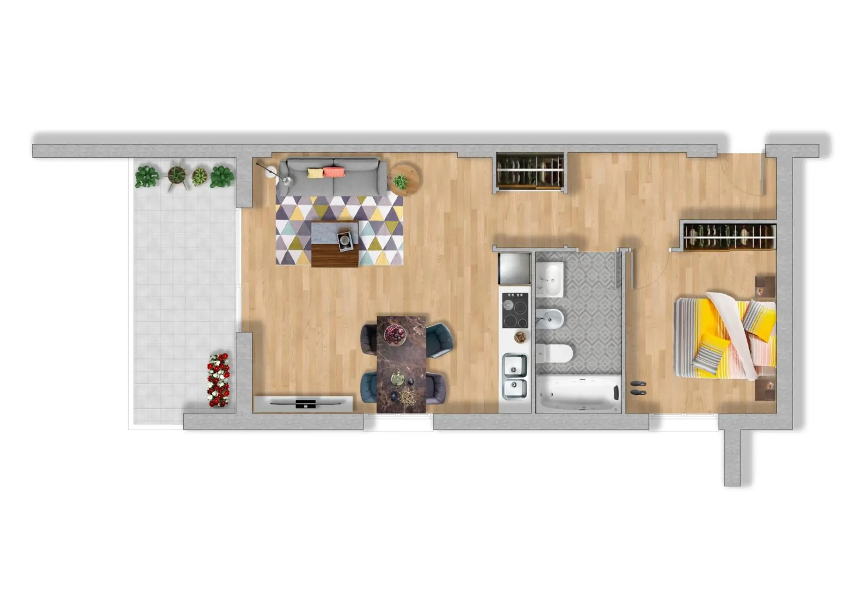 Photo of the whole room, Floor Plan in Apartaments Els Llorers