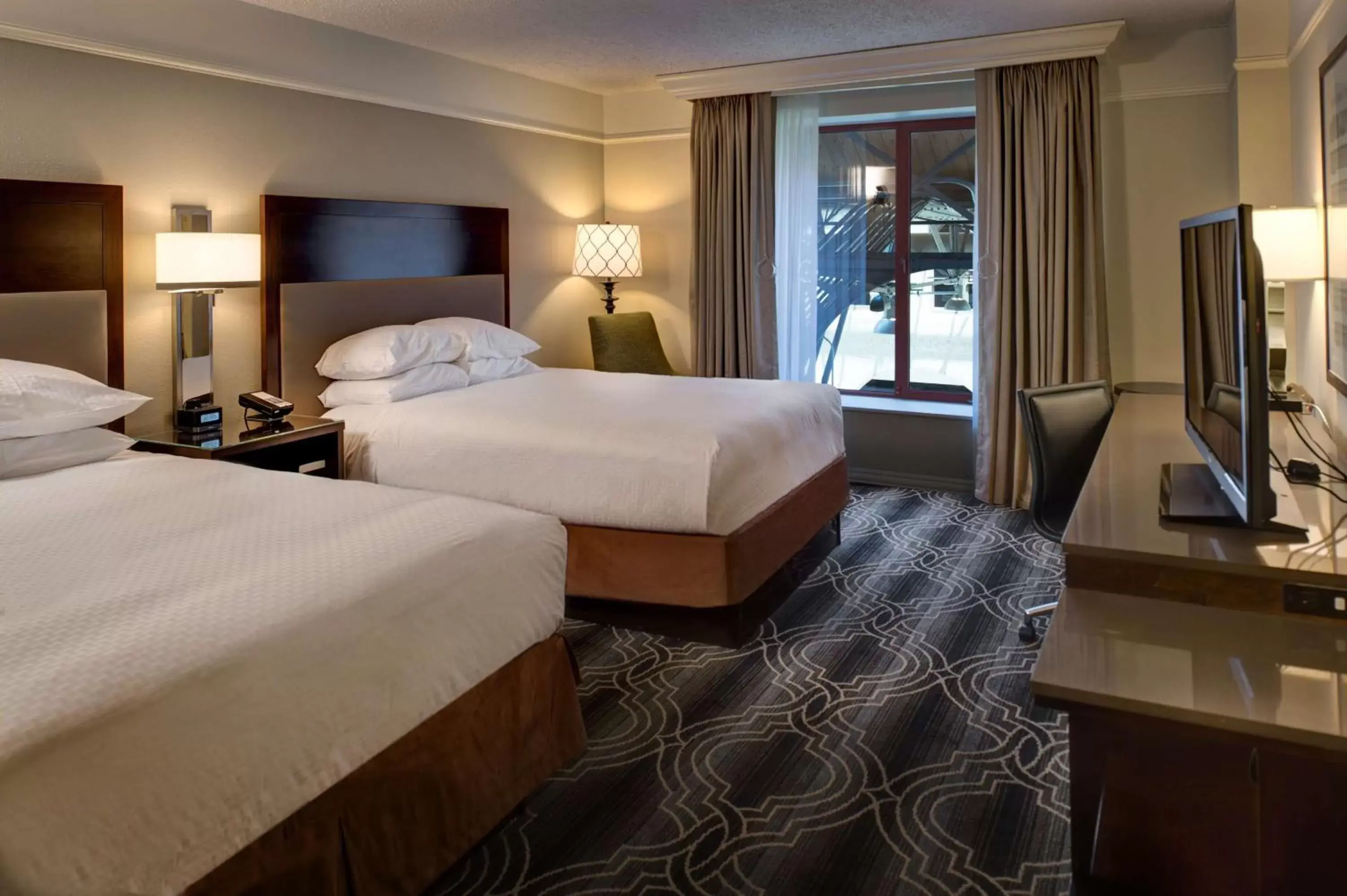 Queen Room with Two Queen Beds - Hearing Accessible in St. Louis Union Station Hotel, Curio Collection by Hilton