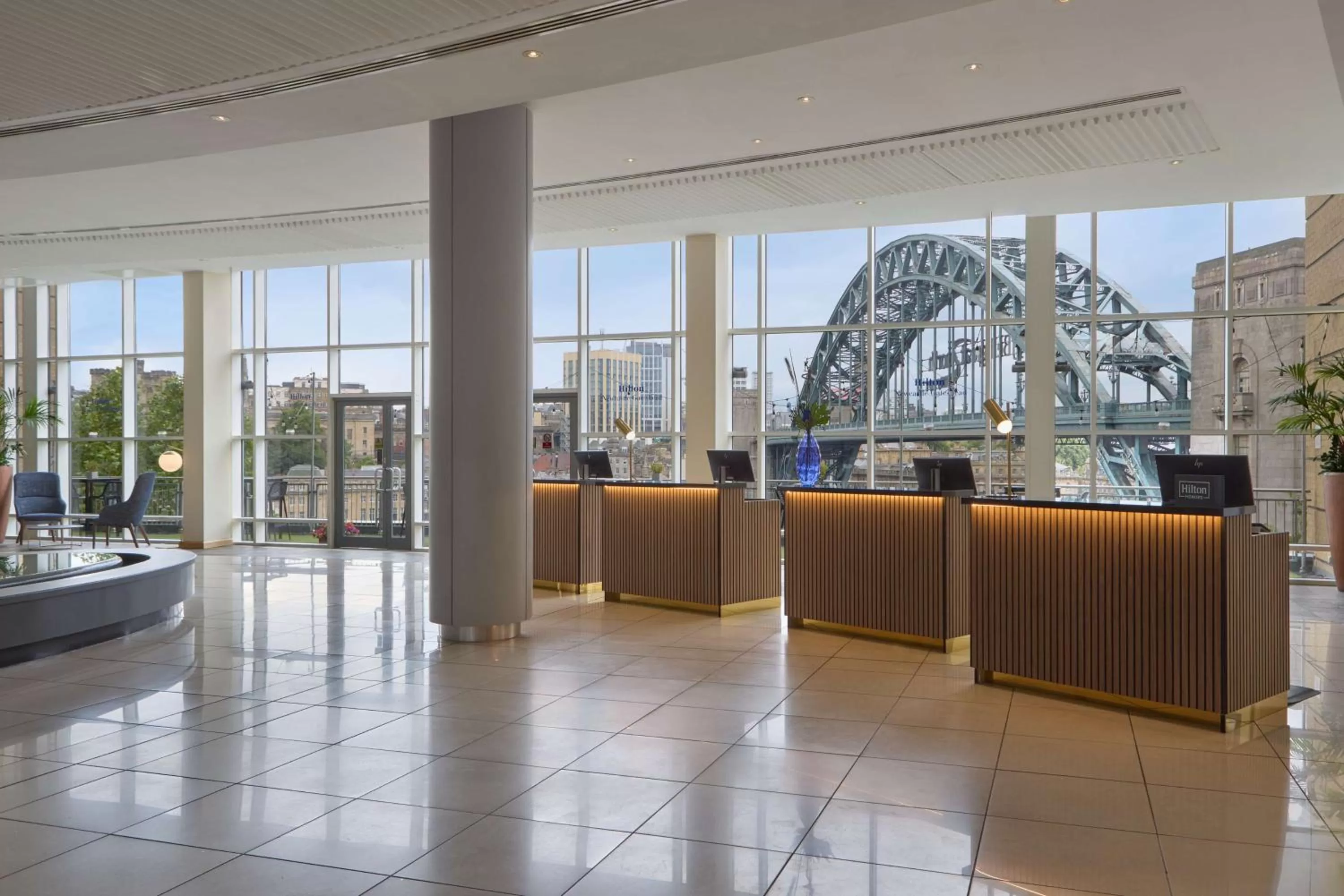 Lobby or reception in Hilton Newcastle Gateshead