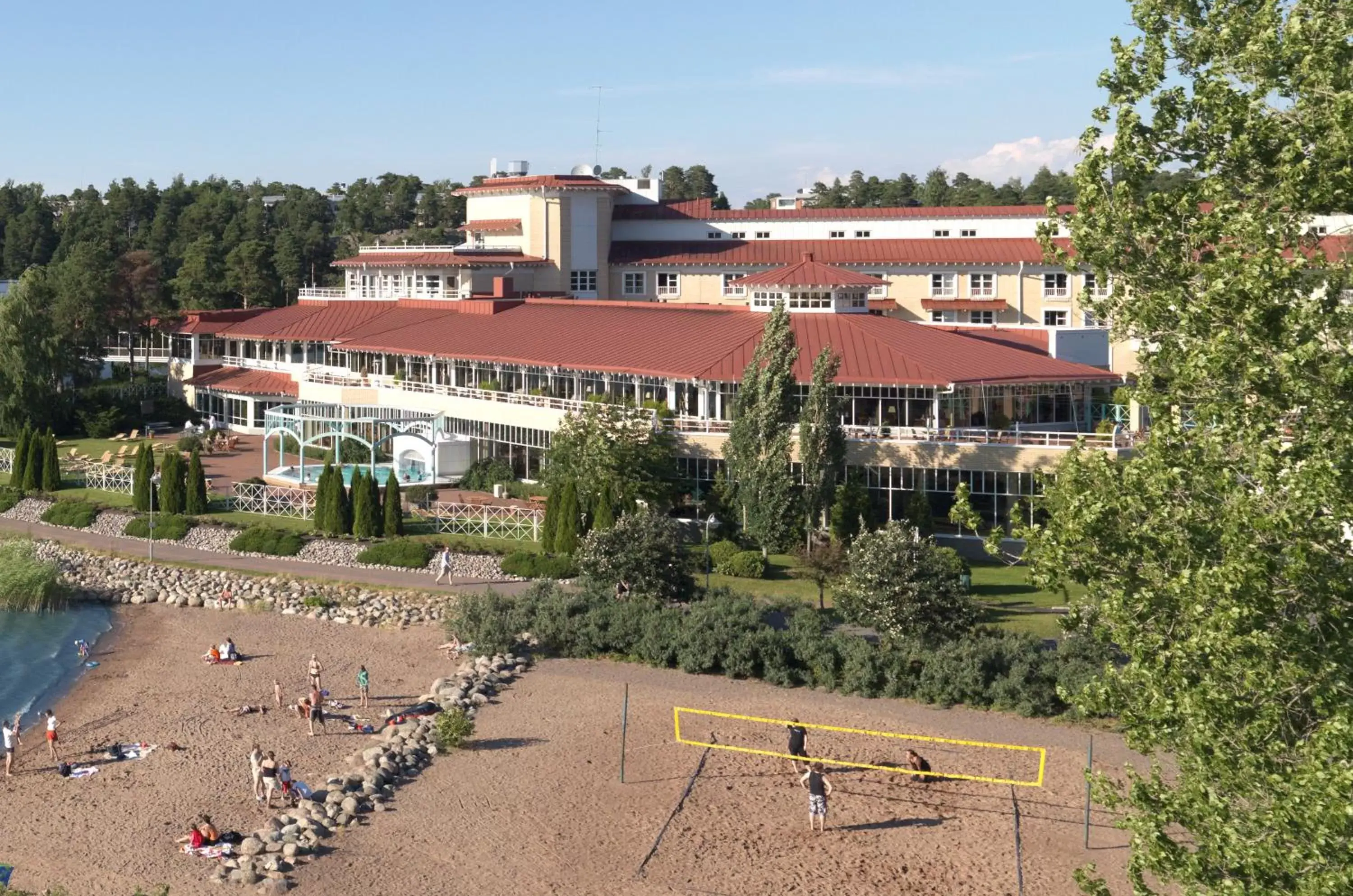 Facade/entrance, Bird's-eye View in Naantali Spa Hotel