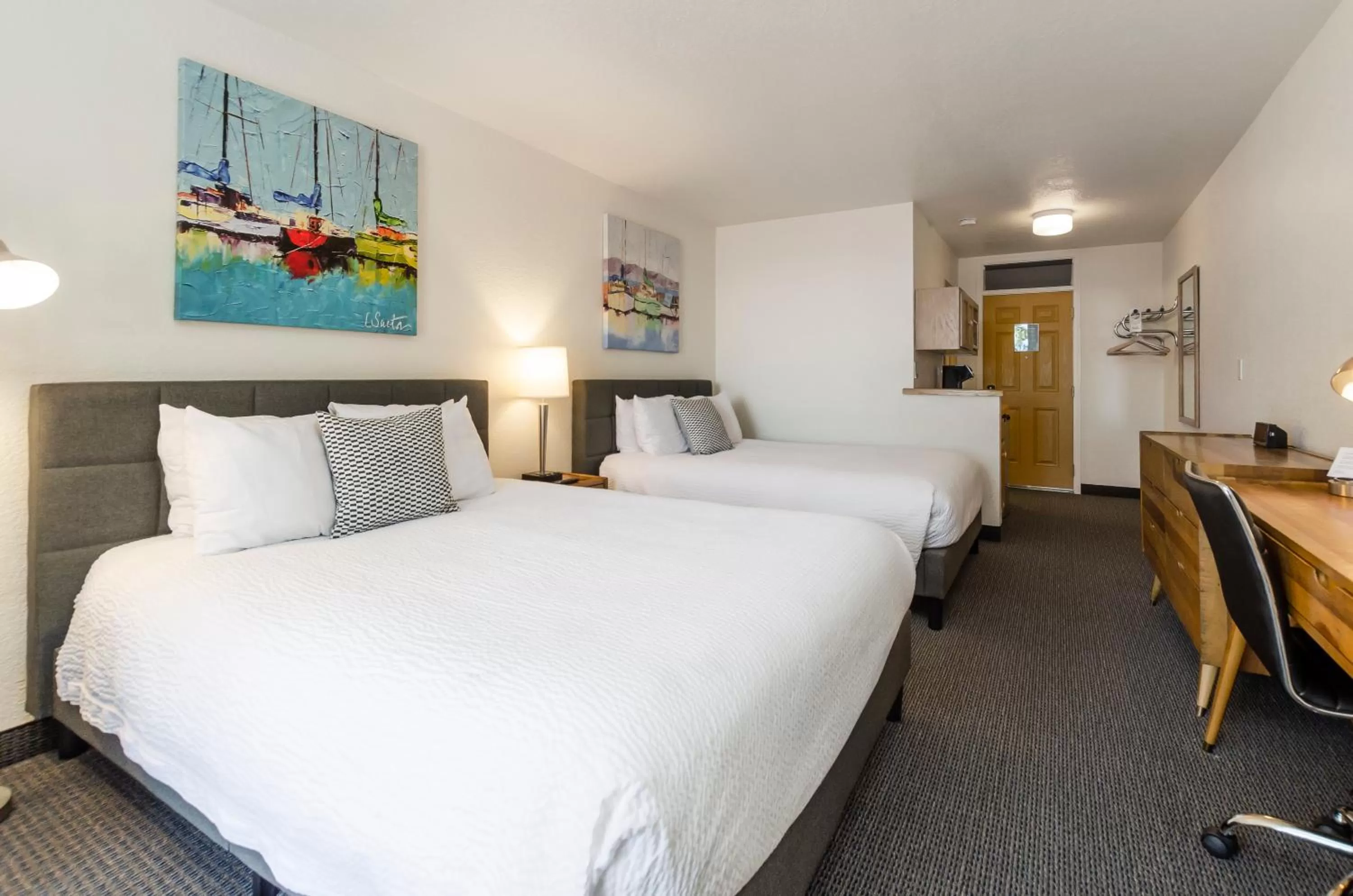 Bed in Firelite Lodge