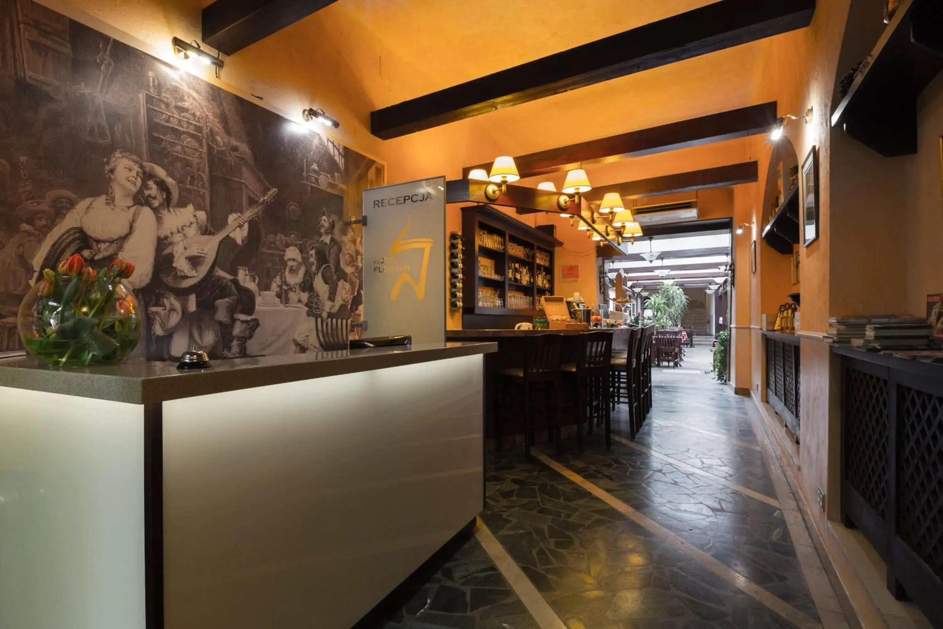 Lobby or reception in Hotel Floryan Old Town Lobby or reception in Hotel Floryan Old Town