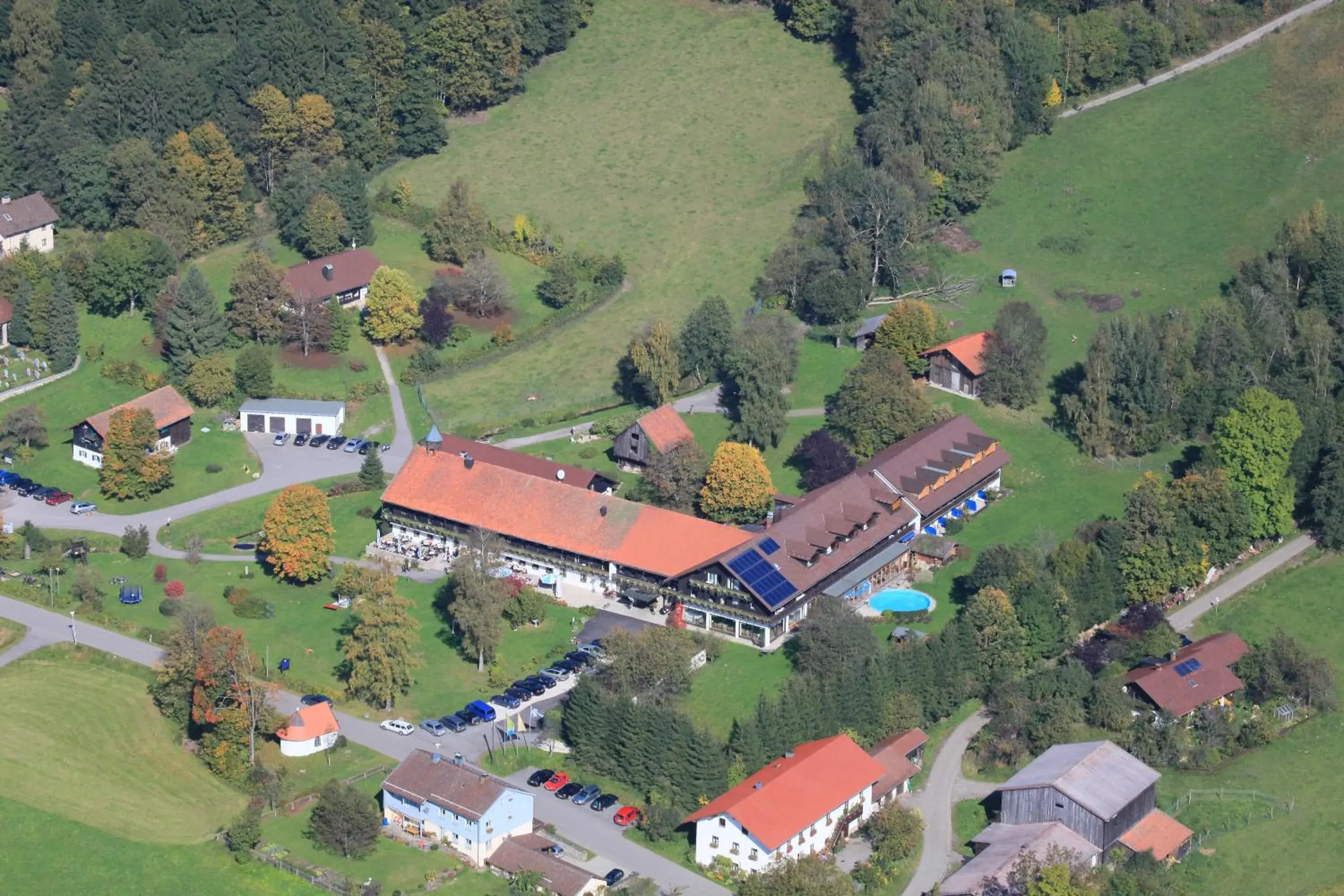 Bird's eye view, Bird's-eye View in Hotel Gut Schmelmerhof