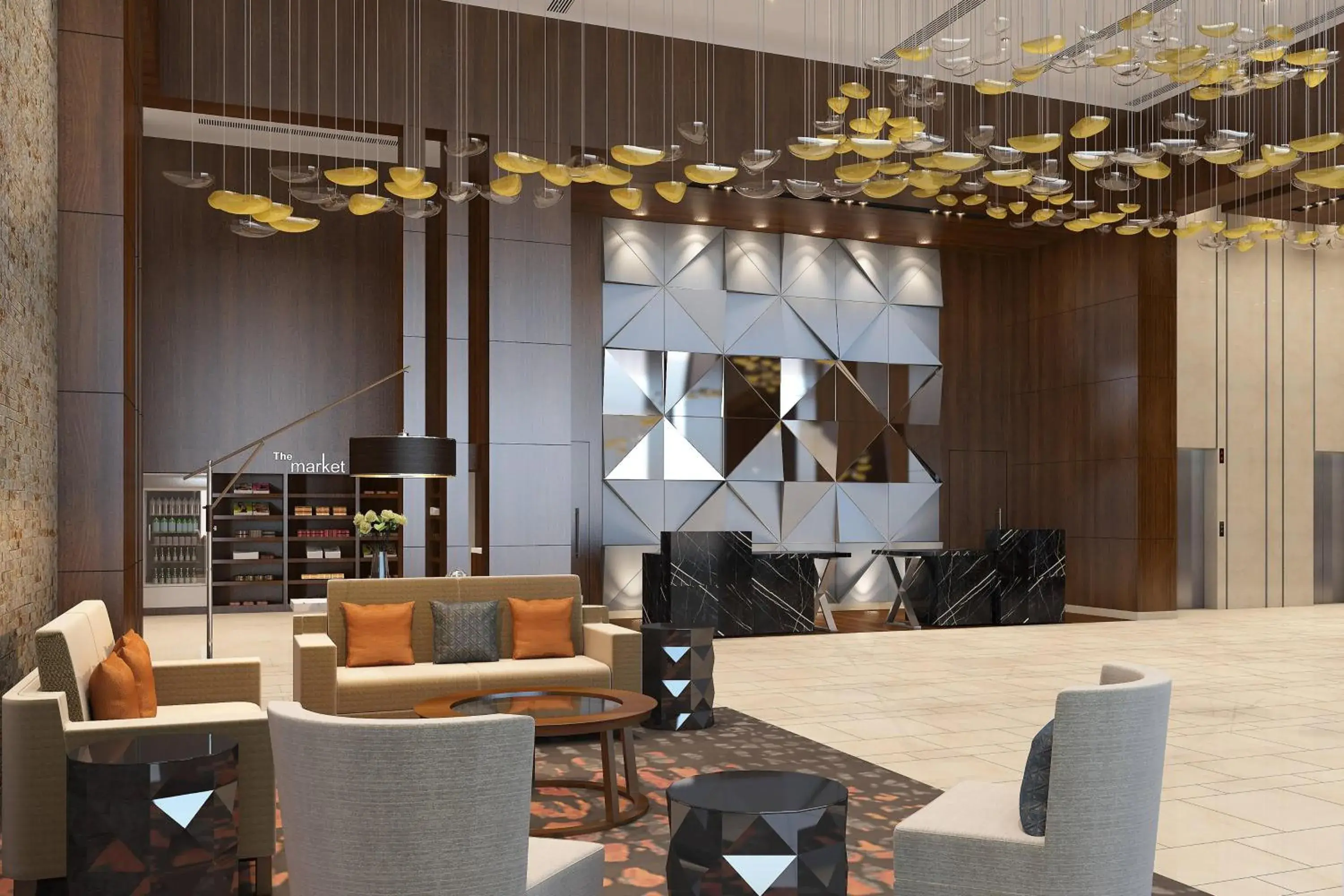 Lobby or reception in Courtyard by Marriott Surat