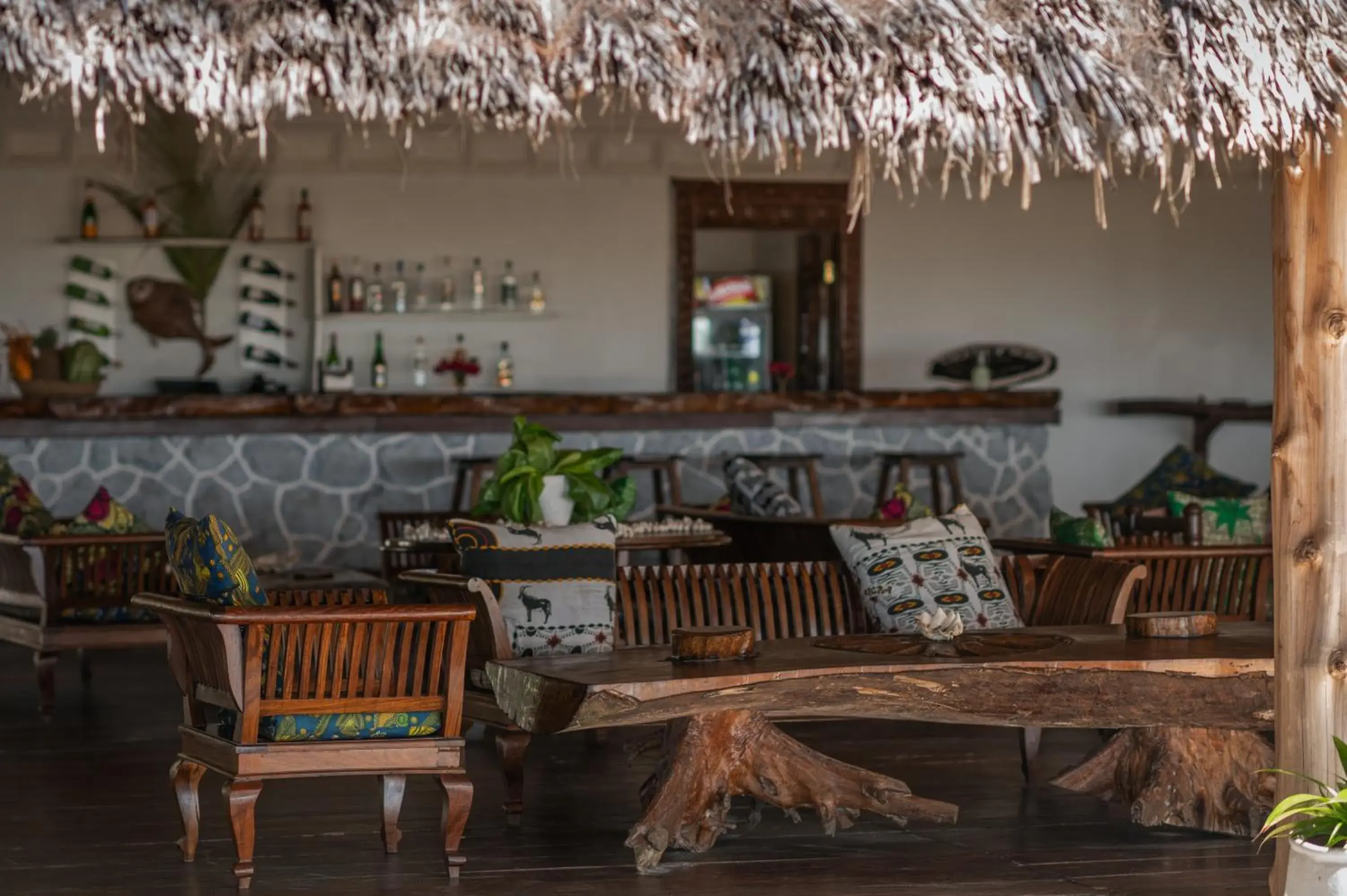Lounge or bar in Hakuna Majiwe Beach Lodge Zanzibar