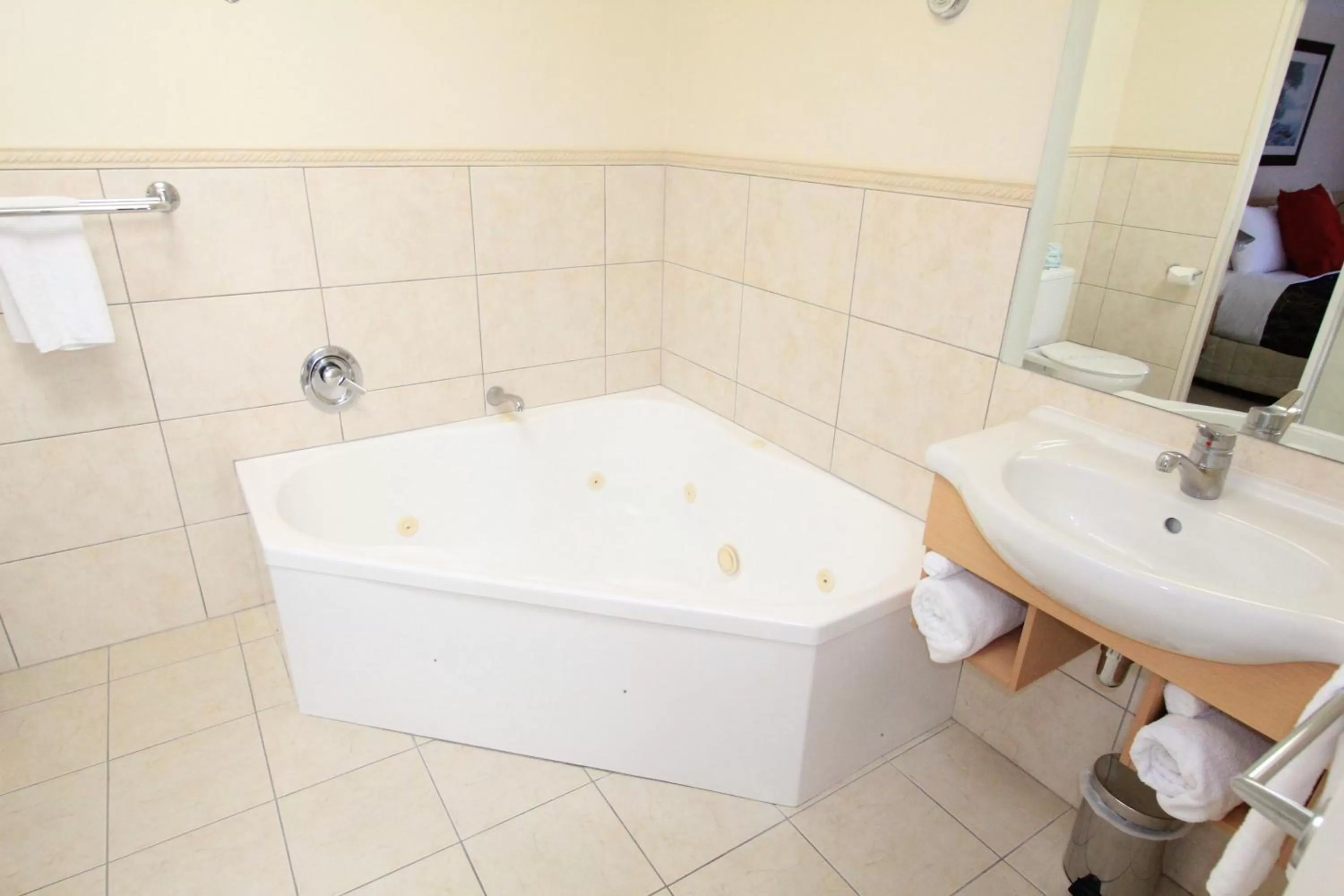 Bathroom in Voyager Apartments Taupo