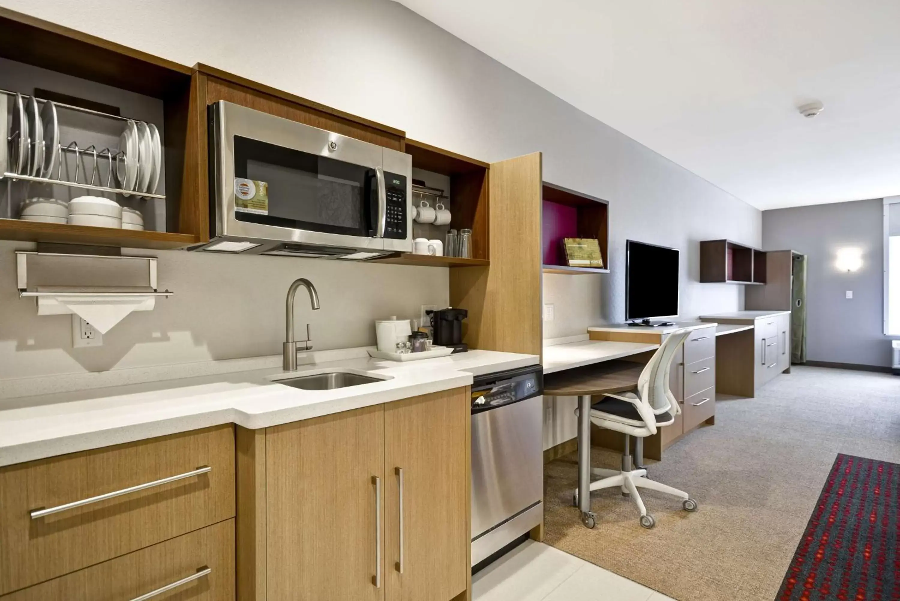 Bedroom, Kitchen/Kitchenette in Home 2 Suites By Hilton Fairview Allen