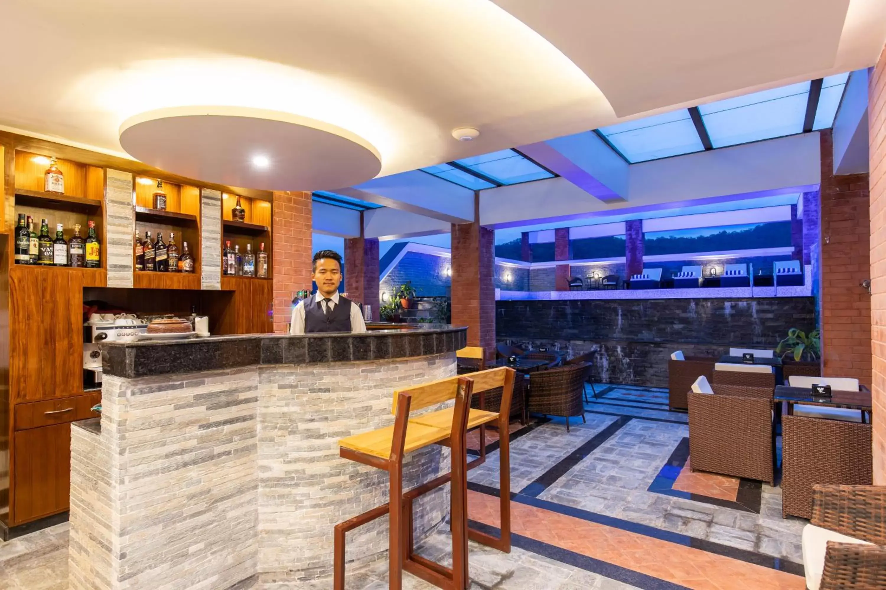 Lounge or bar in Landmark Pokhara Lounge or bar in Landmark Pokhara
