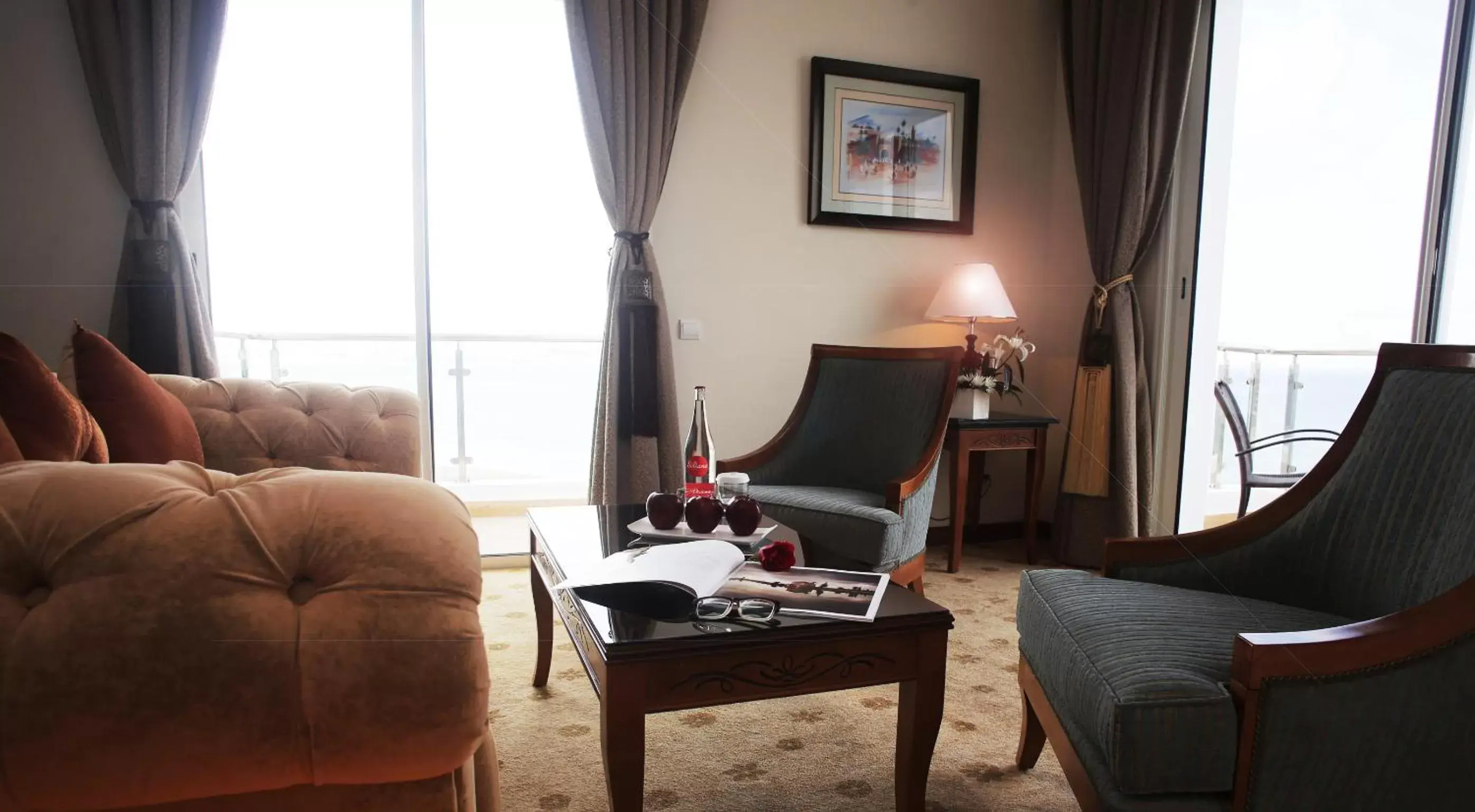Bedroom, Seating Area in Grand Mogador Sea View & Spa