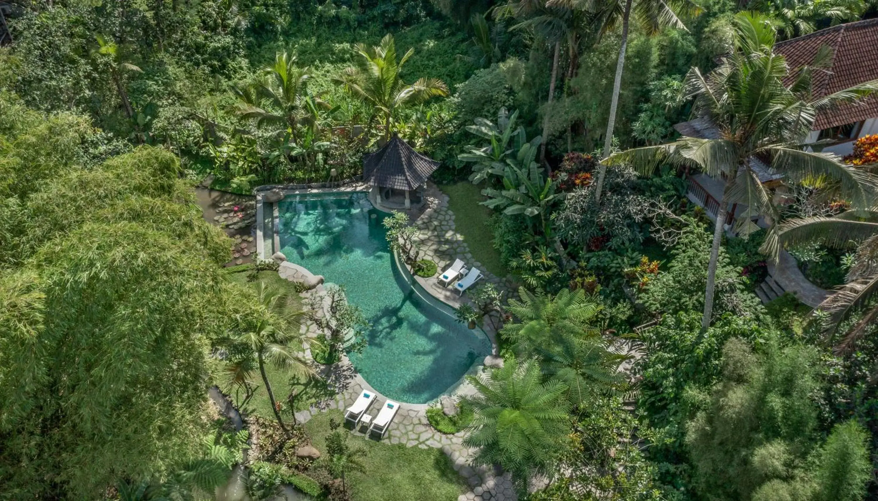 Pool view, Bird's-eye View in Korurua Dijiwa Ubud