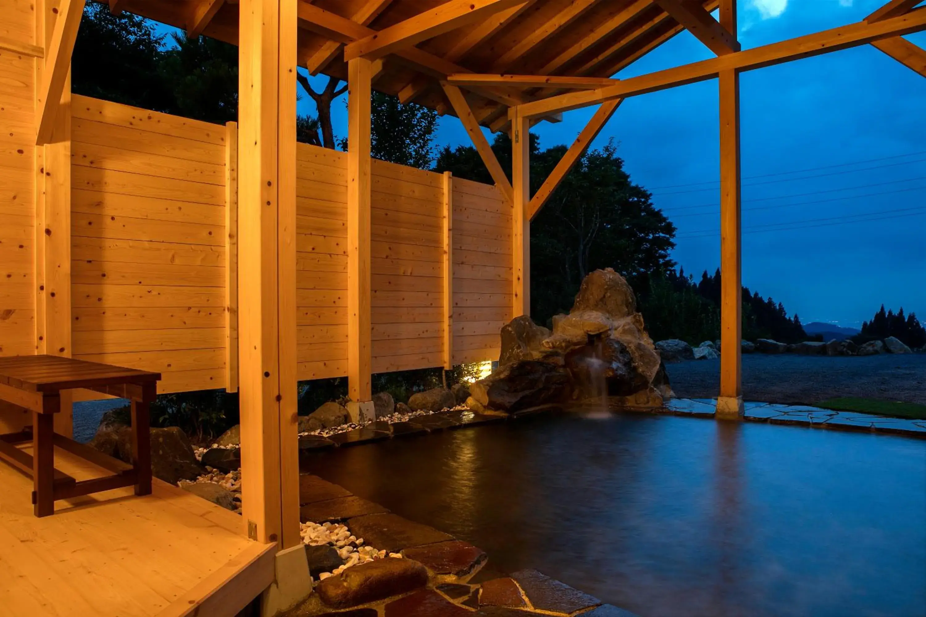 Hot Spring Bath in Ryokan Warabino