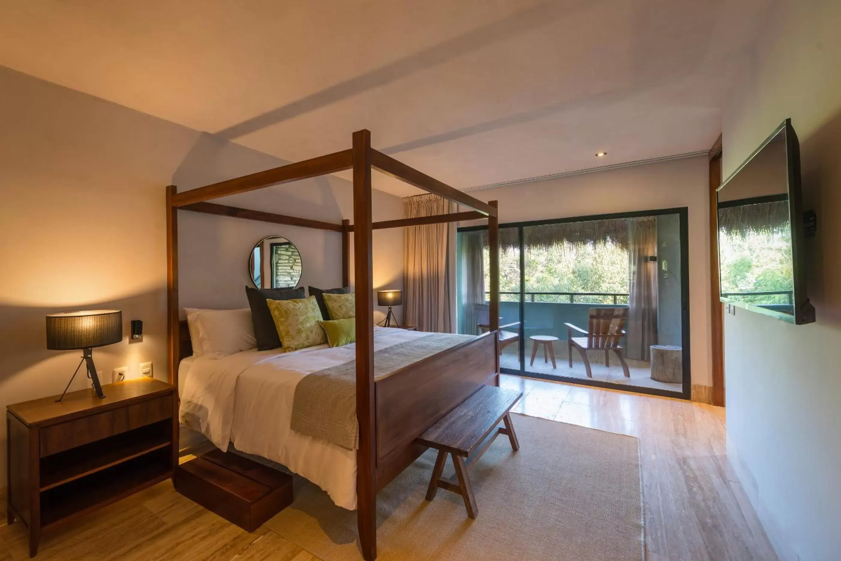 Bed in Kimpton Aluna Resort Tulum, an IHG Hotel