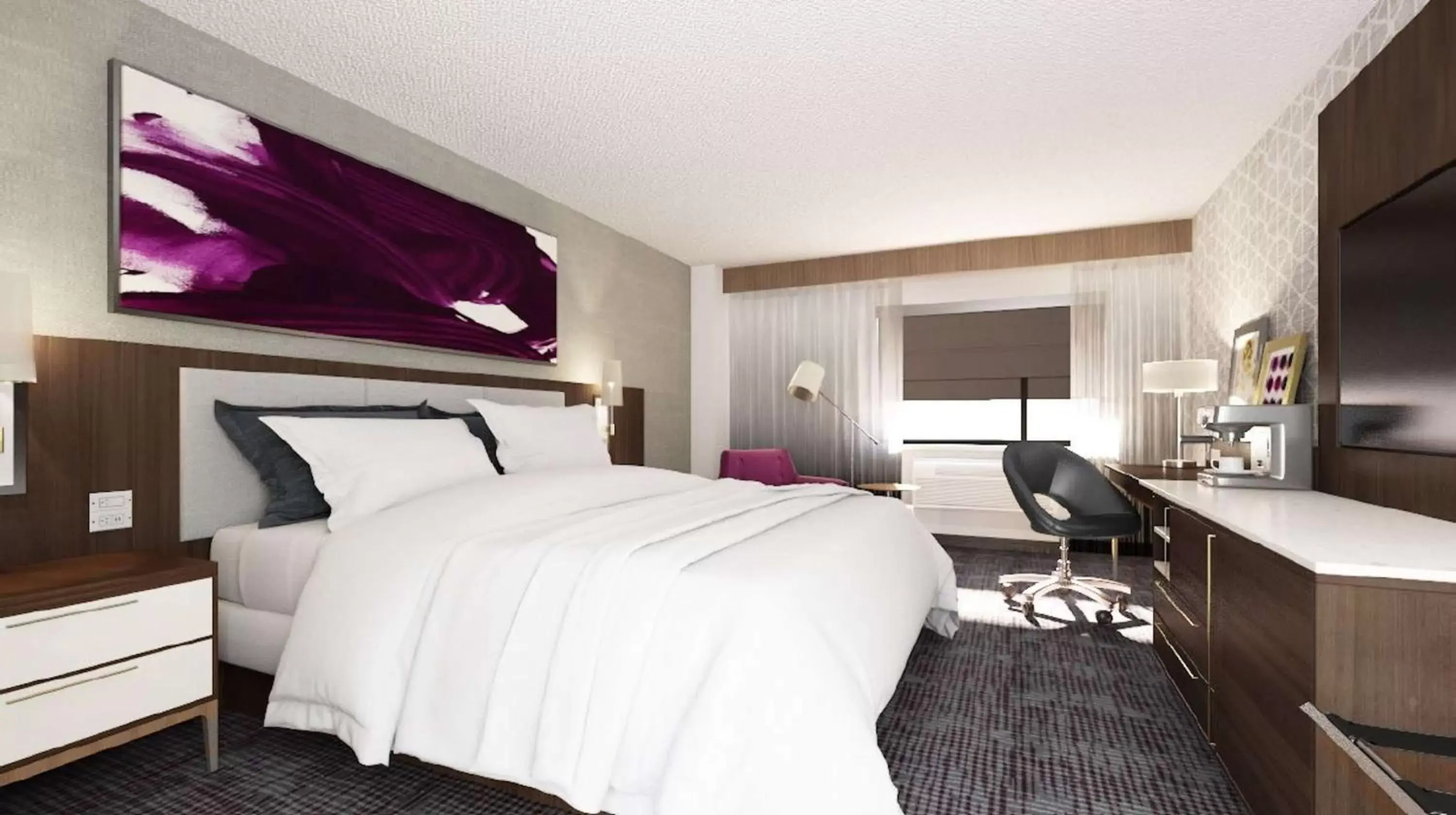 Photo of the whole room, Bed in DoubleTree by Hilton St. Paul, MN