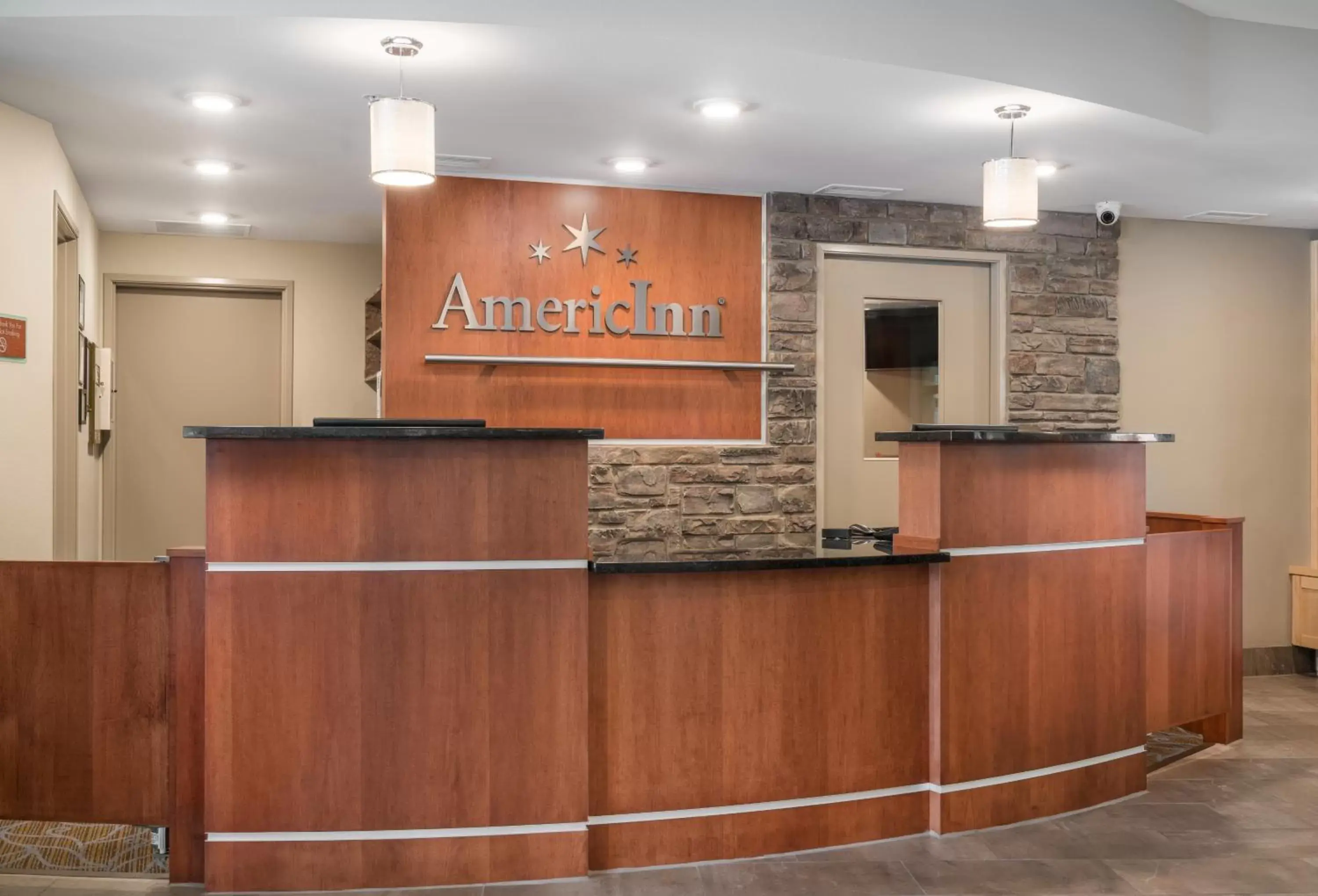 Lobby or reception in AmericInn by Wyndham Winona Lobby or reception in AmericInn by Wyndham Winona