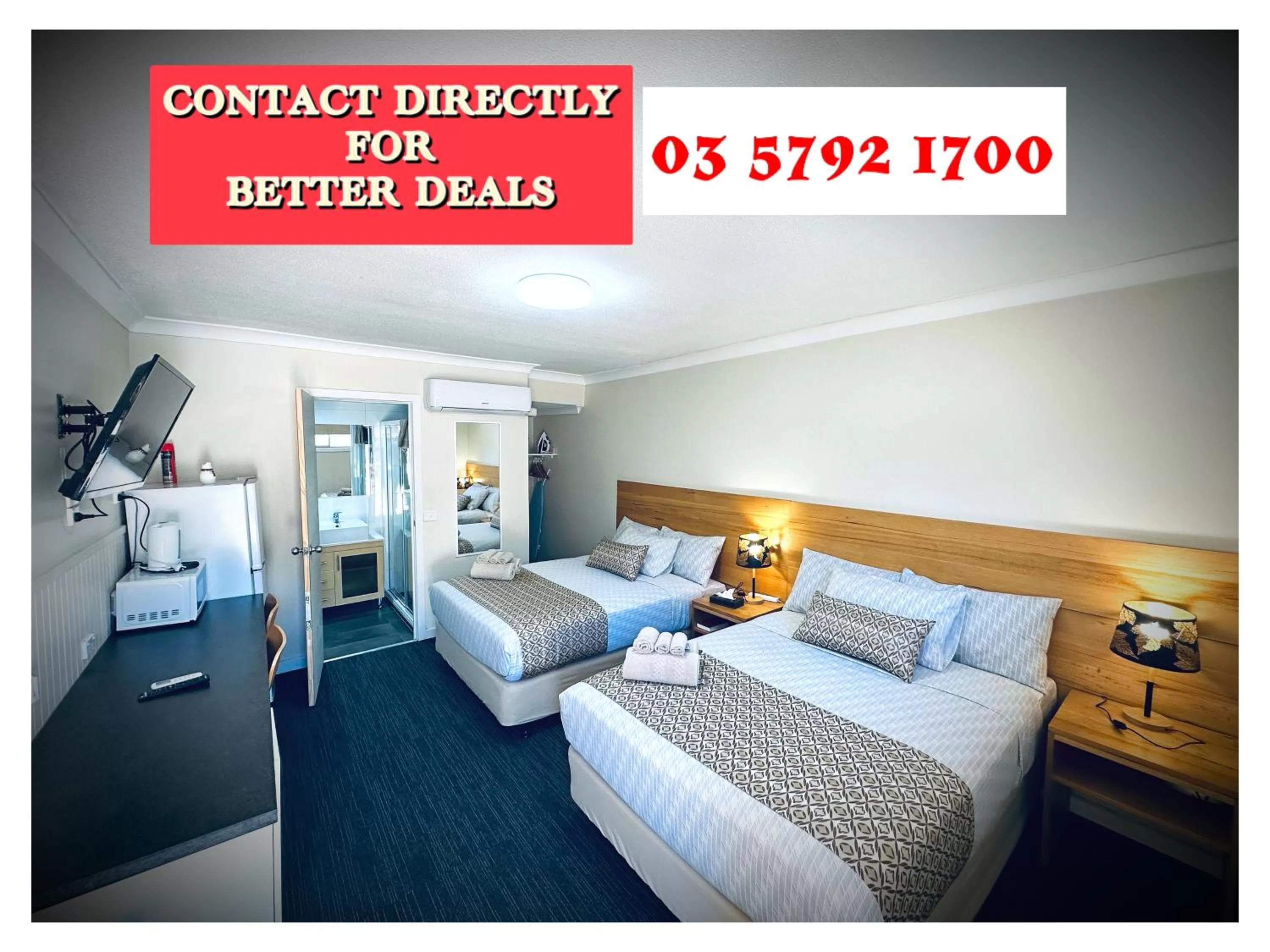 Bed in Auto Lodge Motor Inn