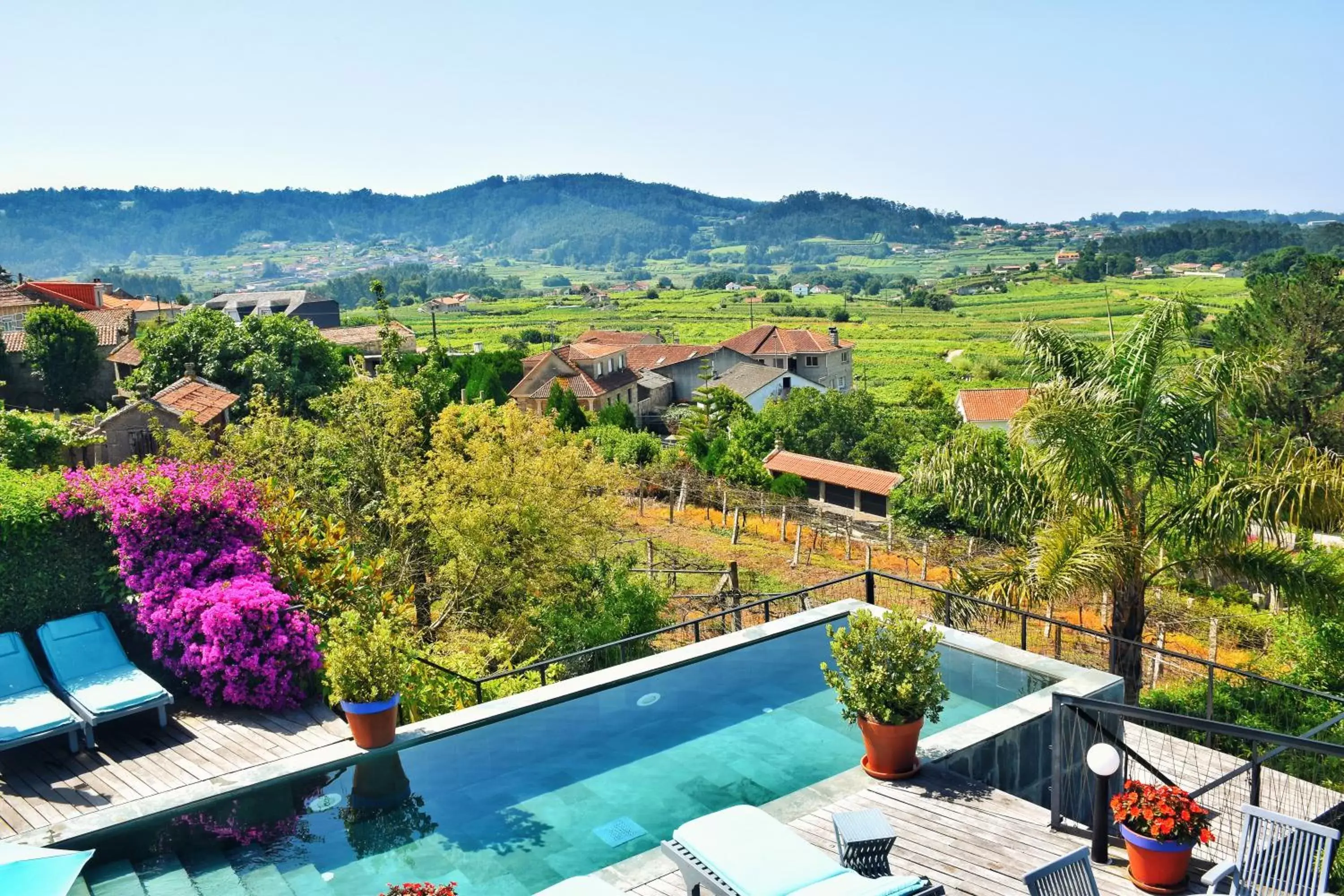 Swimming pool, Pool View in Quinta de San Amaro Rias Baixas