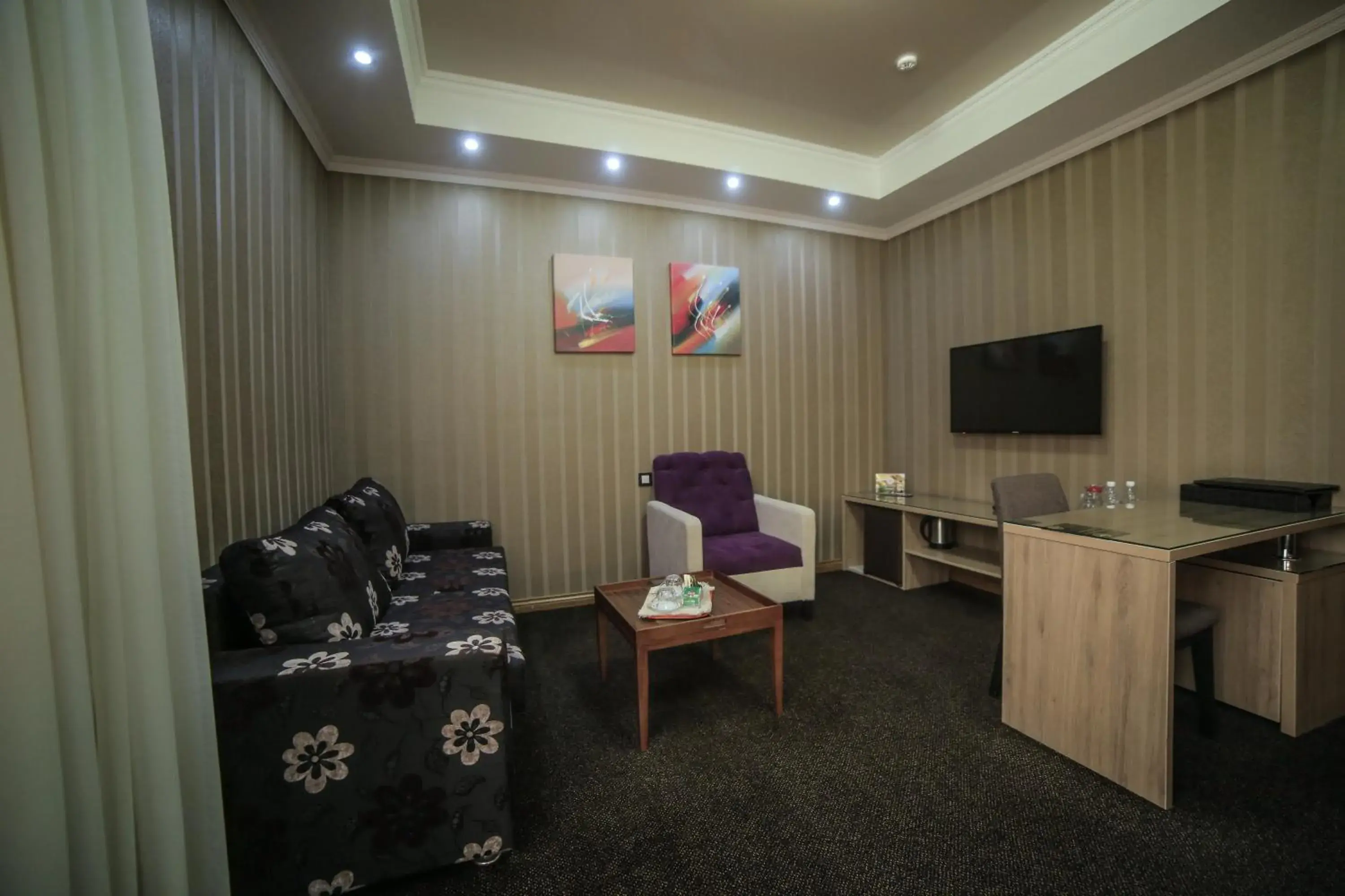 TV and multimedia, Seating Area in Onyx Hotel Bishkek