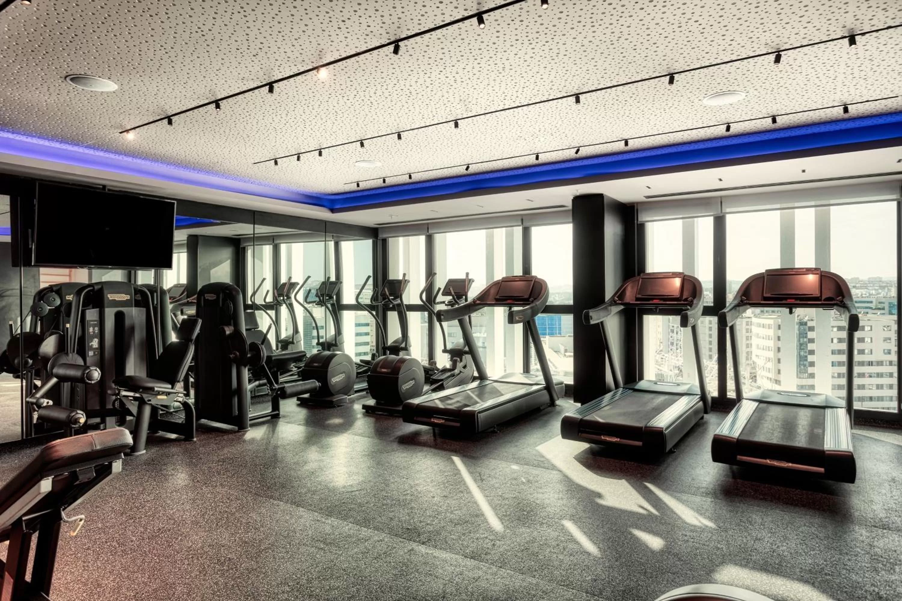 Fitness centre/facilities in Tunis Marriott Hotel
