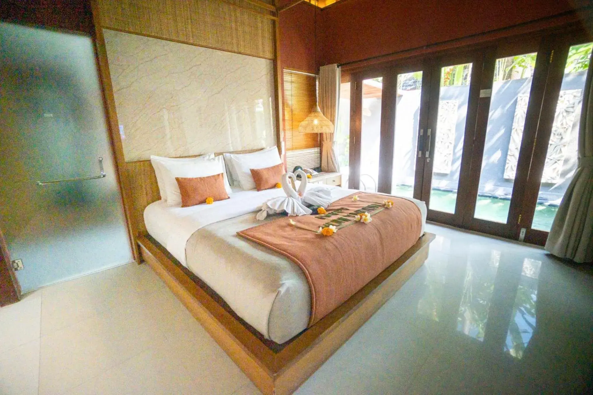 View (from property/room), Bed in Seminyak Sanctuary Villa by Ini Vie Hospitality