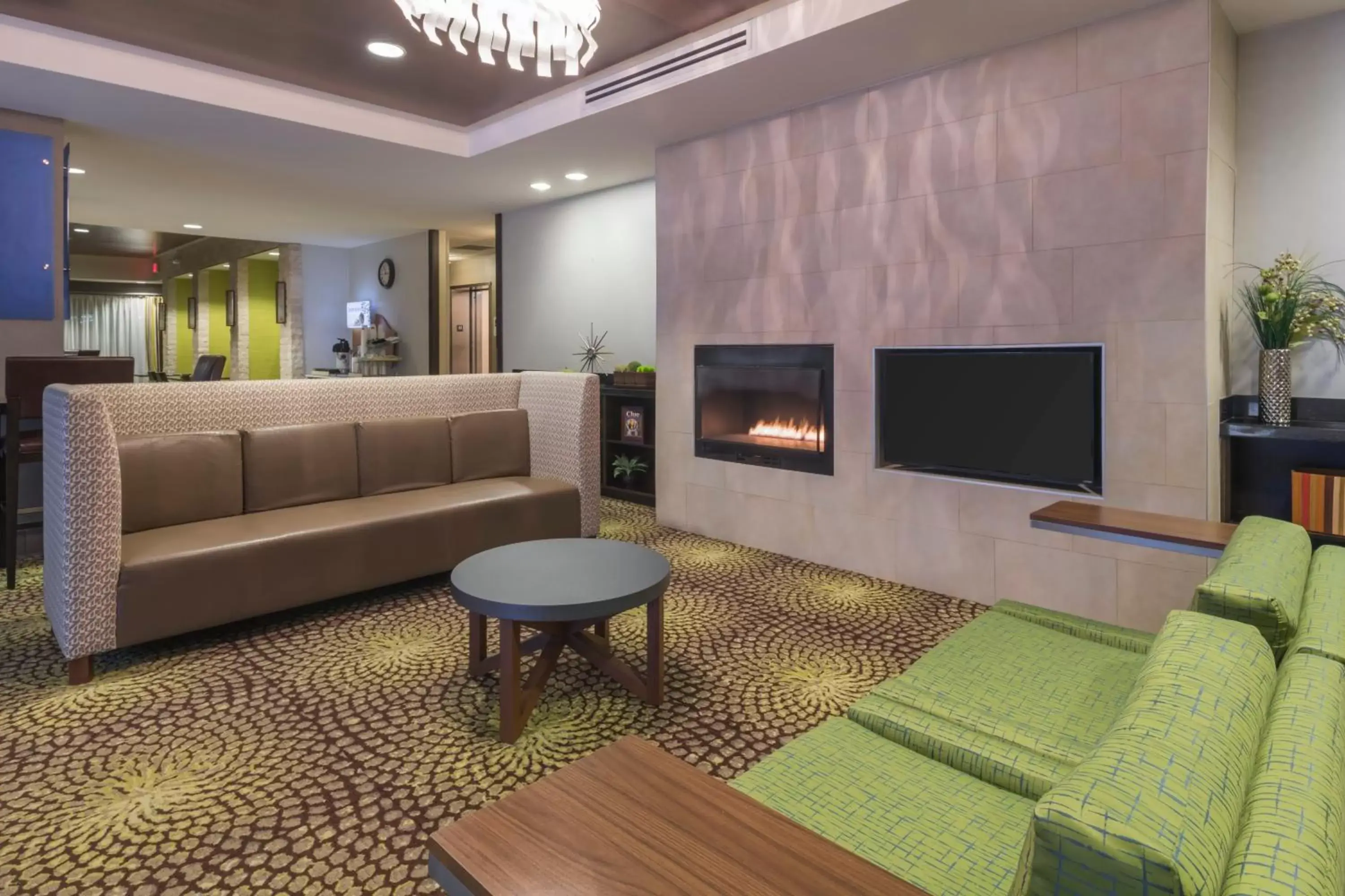 Property building, Seating Area in Holiday Inn Express Hays, an IHG Hotel