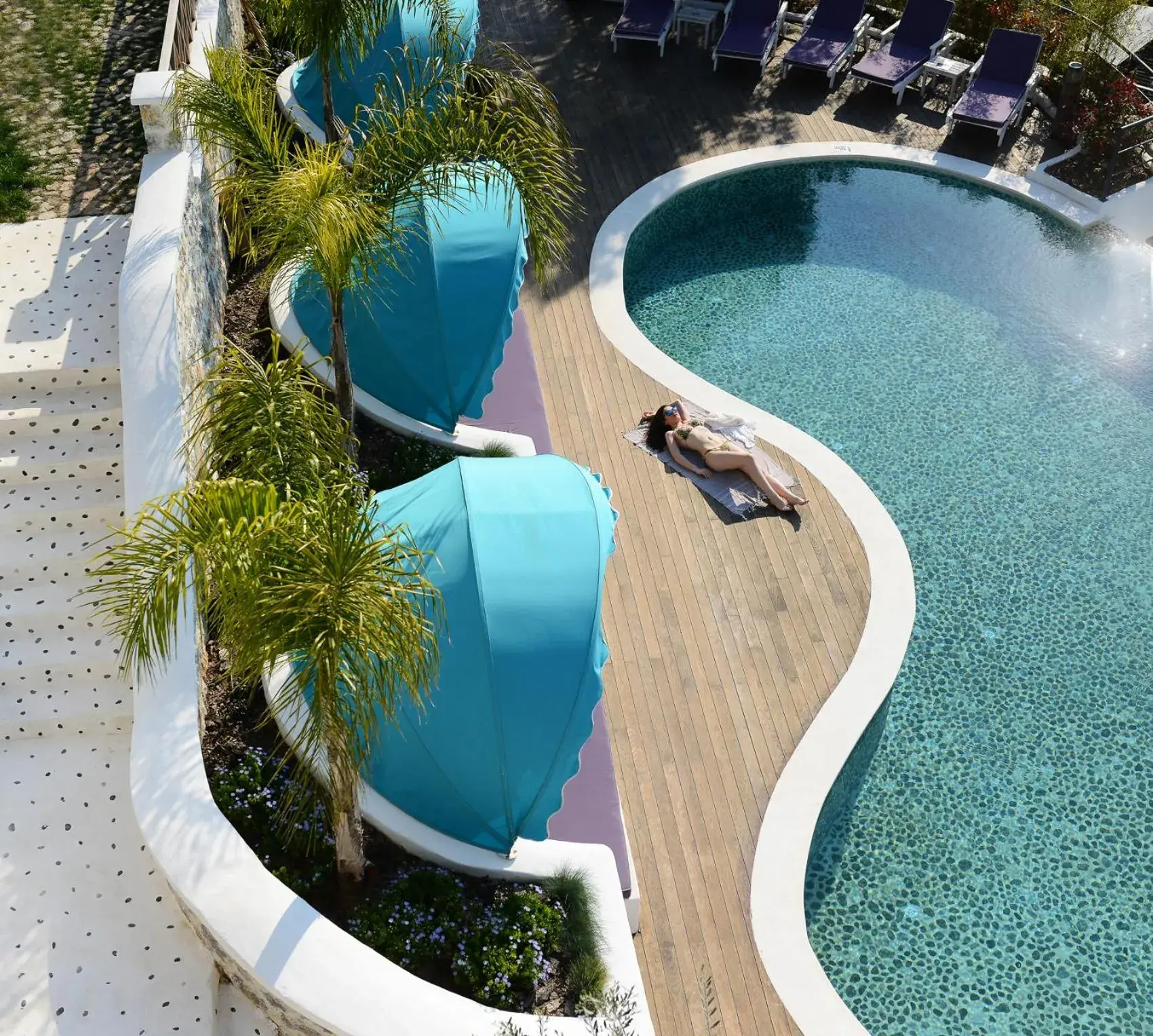 Pool view in Hotel Unique-Boutique Class - Adults Only Pool view in Hotel Unique-Boutique Class - Adults Only