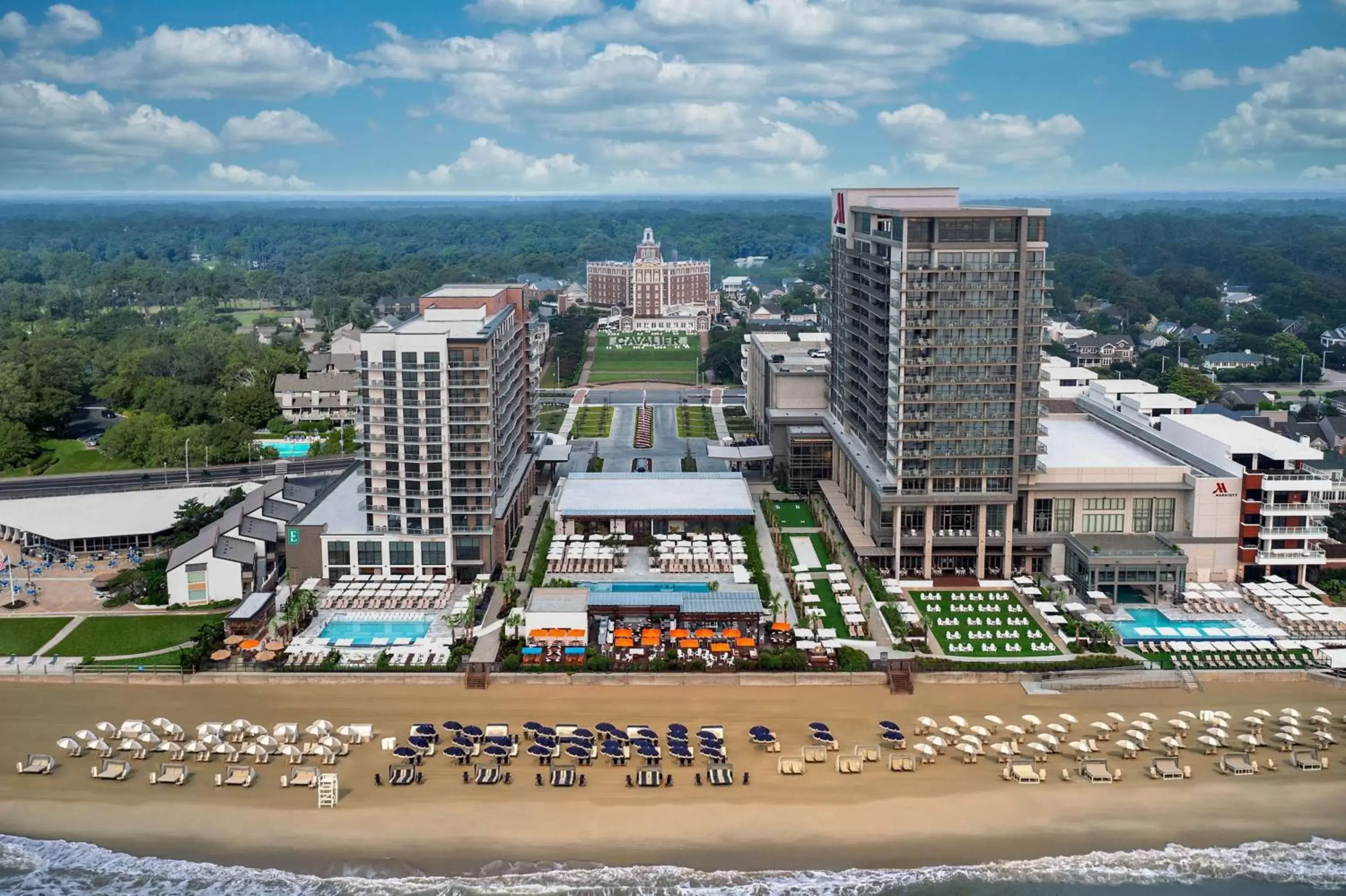 Property building, Bird's-eye View in Embassy Suites By Hilton Virginia Beach Oceanfront Resort