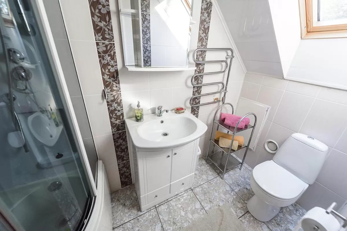 Bathroom in Svečių namai Smalvas