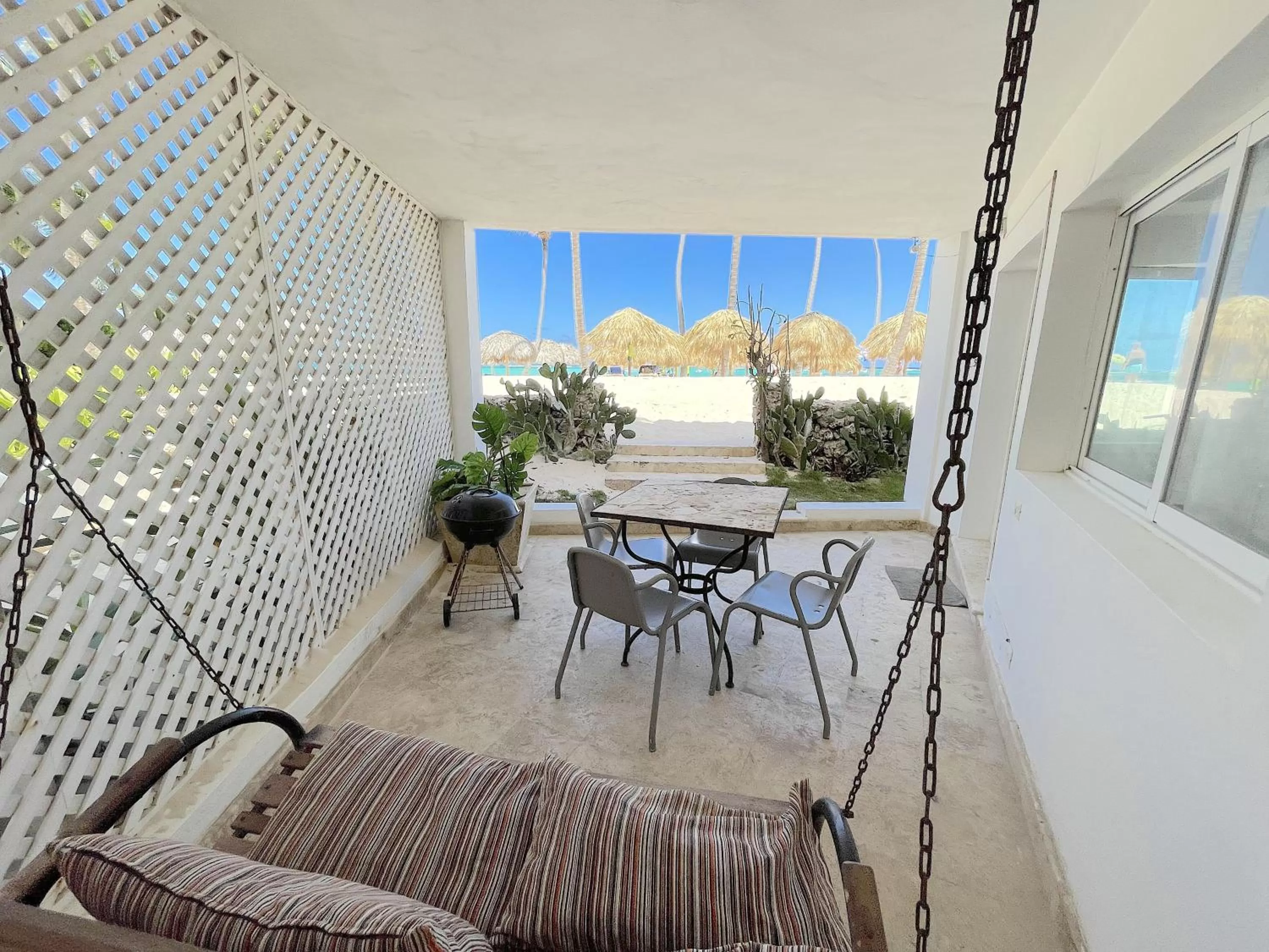 Patio, Balcony/Terrace in CARIBBEAN GALAXY HOTEL Los Corales BAVARO BEACH CLUB & SPA