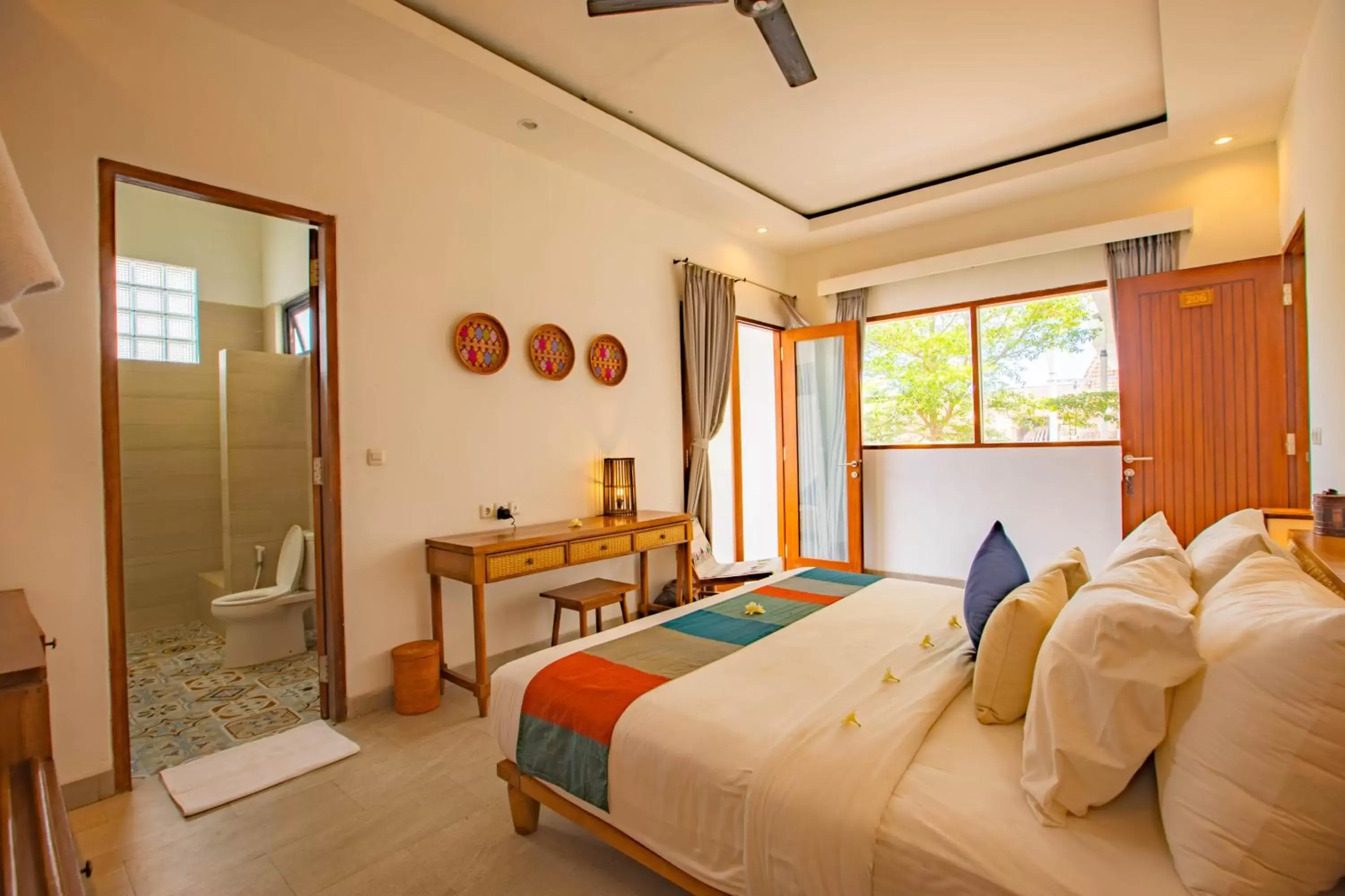 Photo of the whole room, Bed in Gili Sands Hotel & Bar