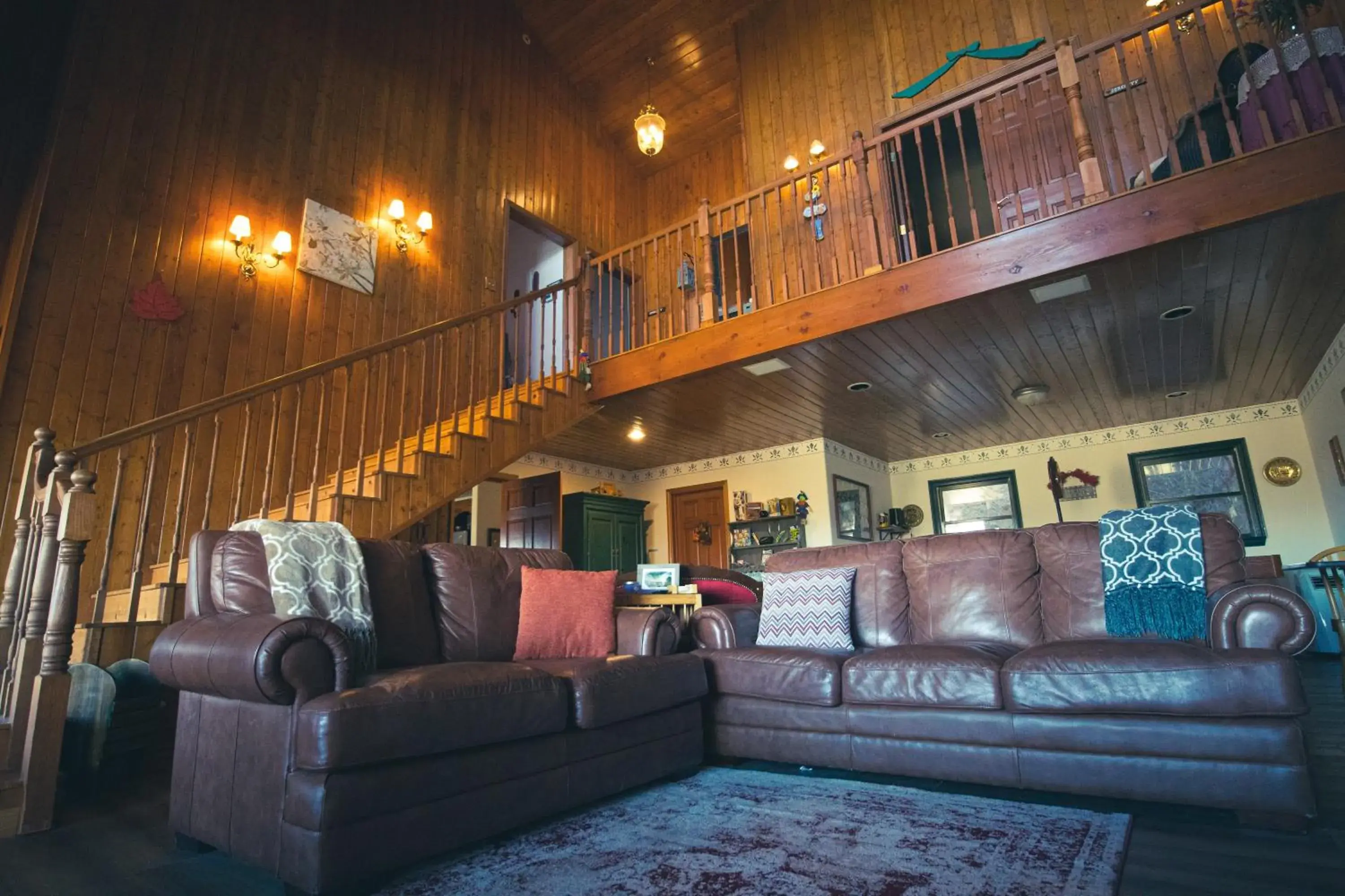 Living room, Seating Area in Tucker Peak Lodge
