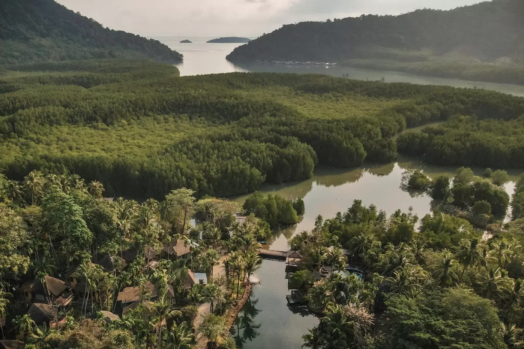 Bird's eye view, Bird's-eye View in The Spa Koh Chang Resort